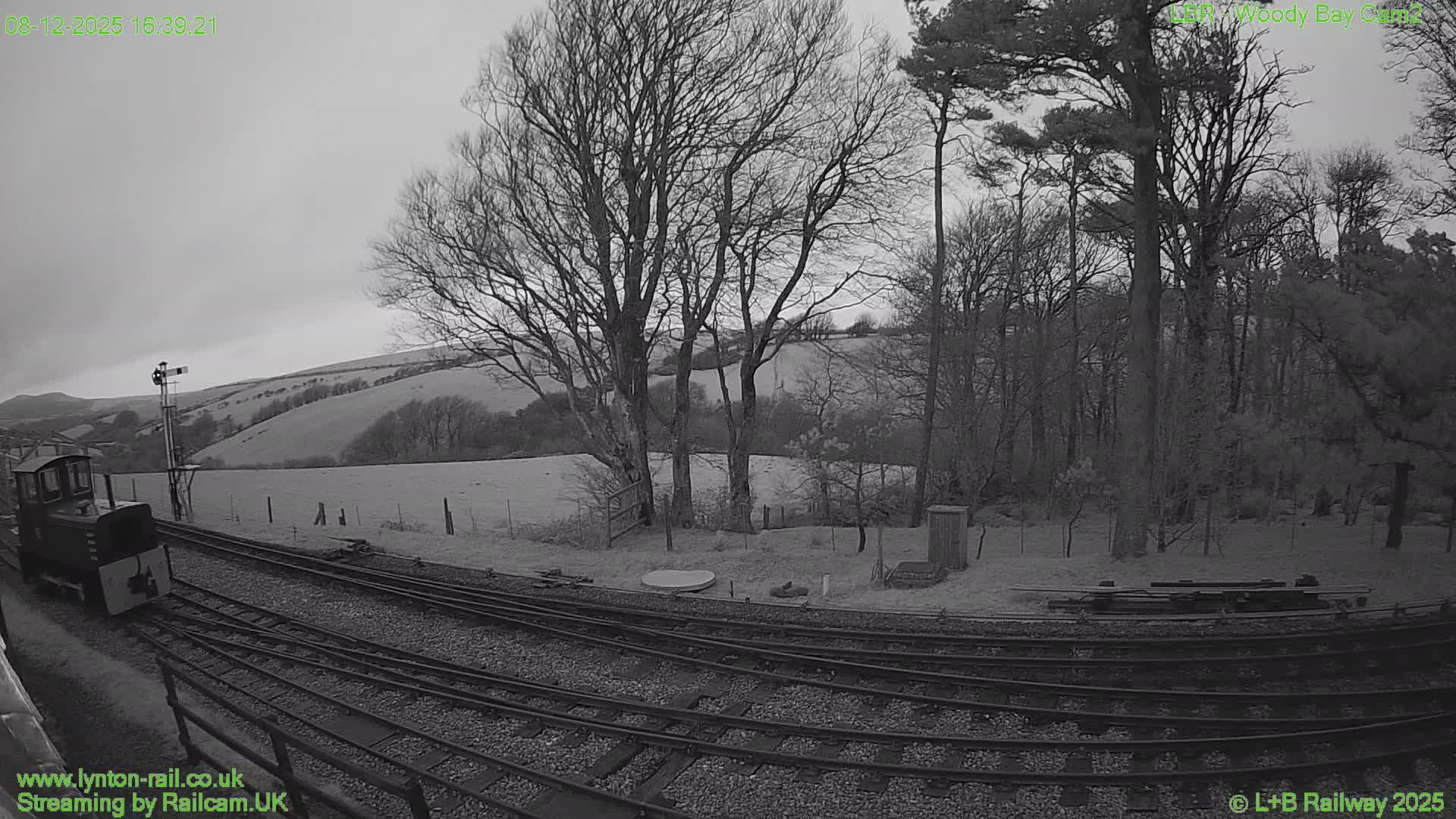 Barnstaple , Lynton & Barnstaple Railway Woody Bay  Station towards West Live Cam -Barnstaple,, North Devon, Devon, South West, England, United Kingdom