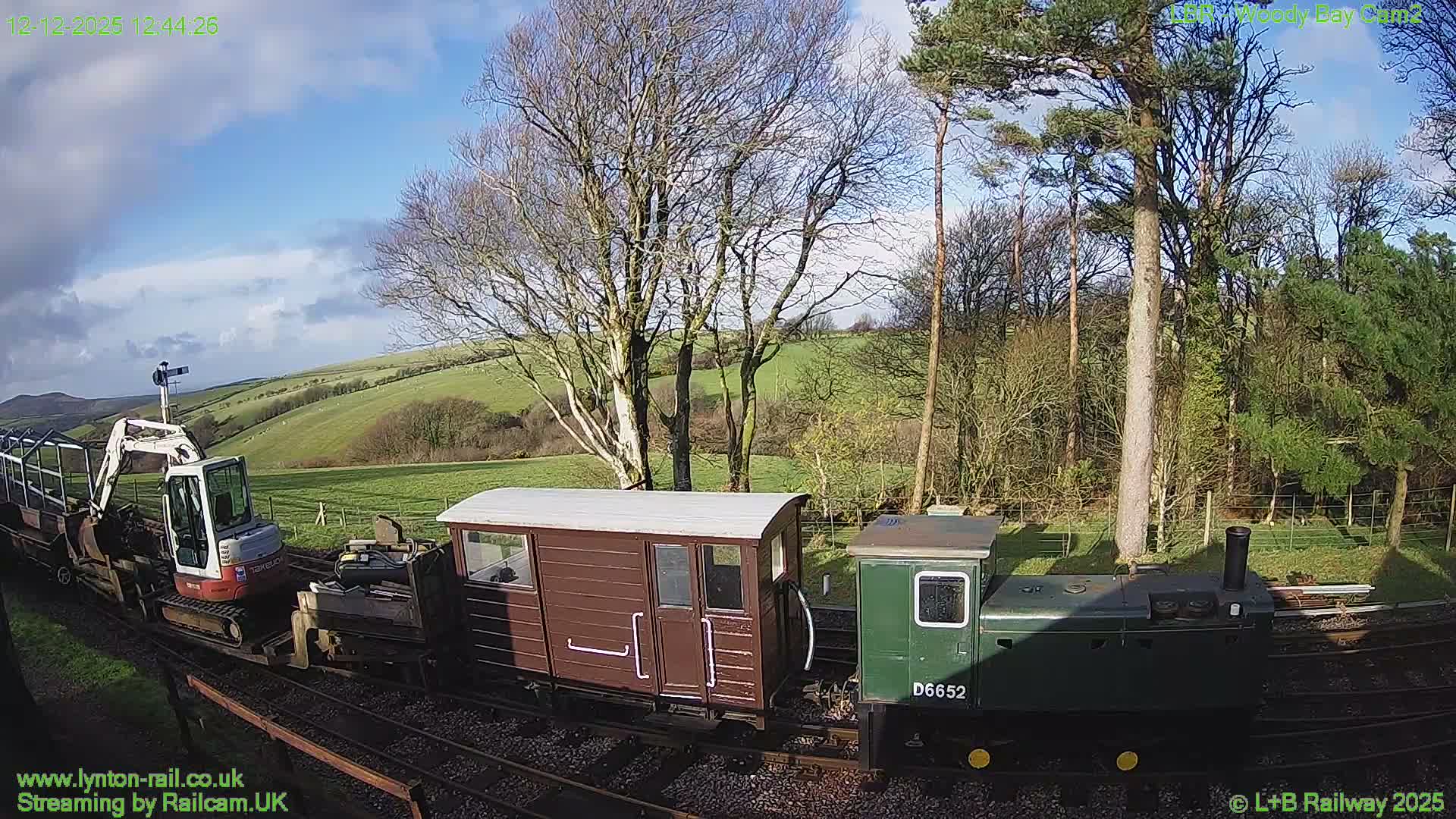 Barnstaple , Lynton & Barnstaple Railway Woody Bay  Station towards West Live Cam -Barnstaple,, North Devon, Devon, South West, England, United Kingdom
