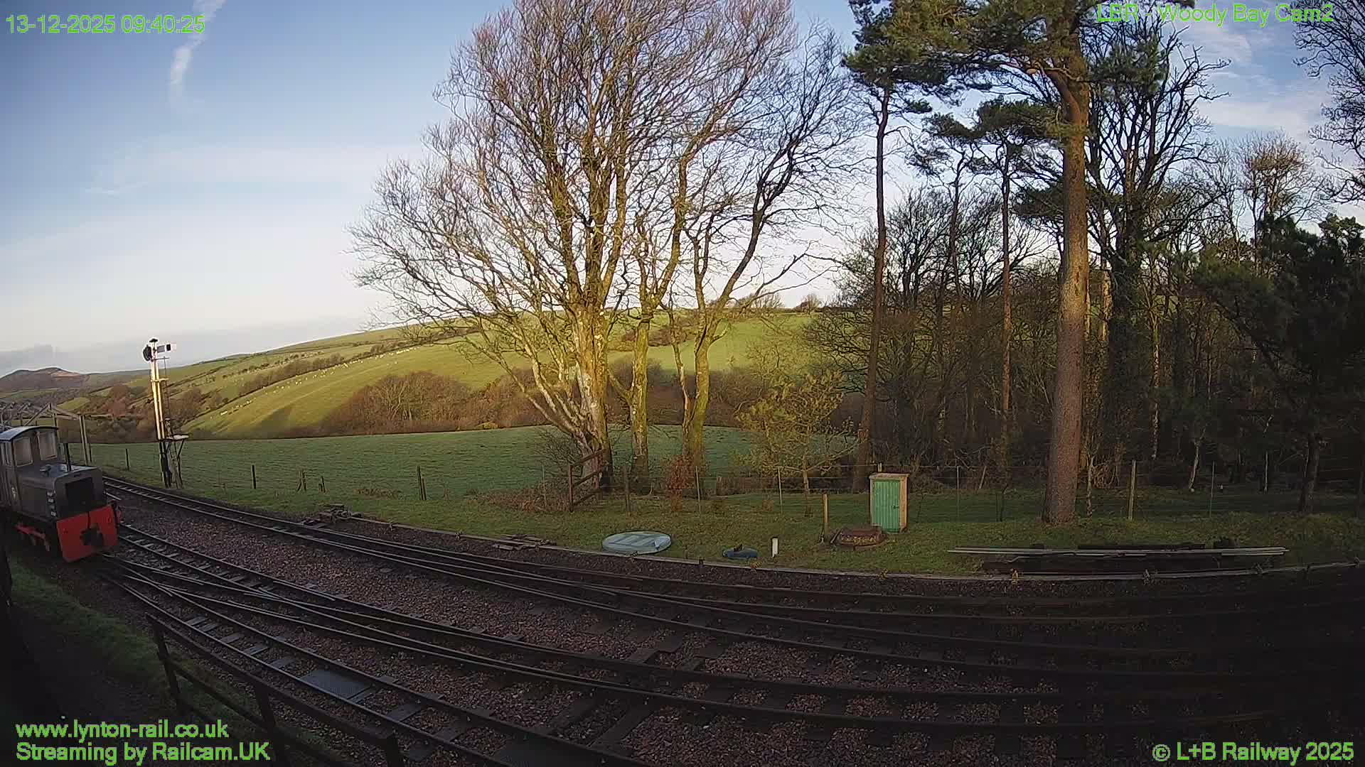Barnstaple , Lynton & Barnstaple Railway Woody Bay  Station towards West Live Cam -Barnstaple,, North Devon, Devon, South West, England, United Kingdom