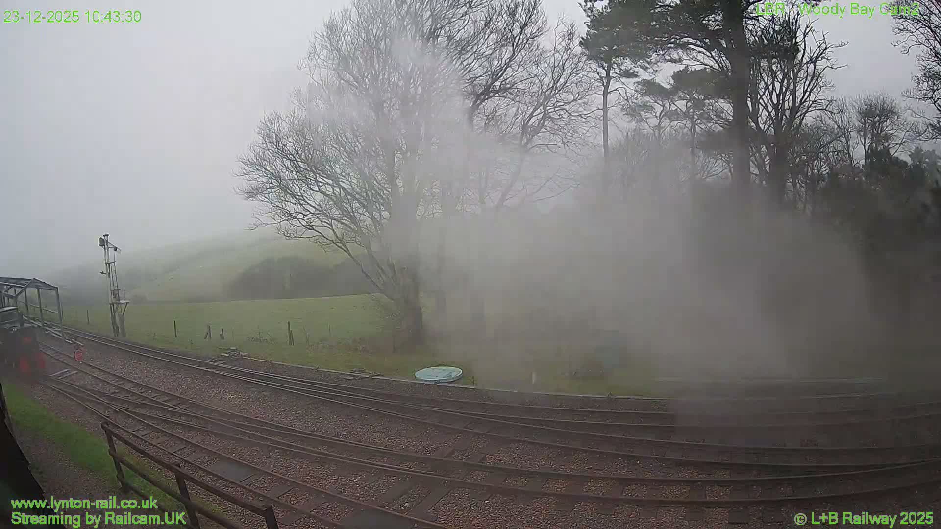 Barnstaple , Lynton & Barnstaple Railway Woody Bay  Station towards West Live Cam -Barnstaple,, North Devon, Devon, South West, England, United Kingdom