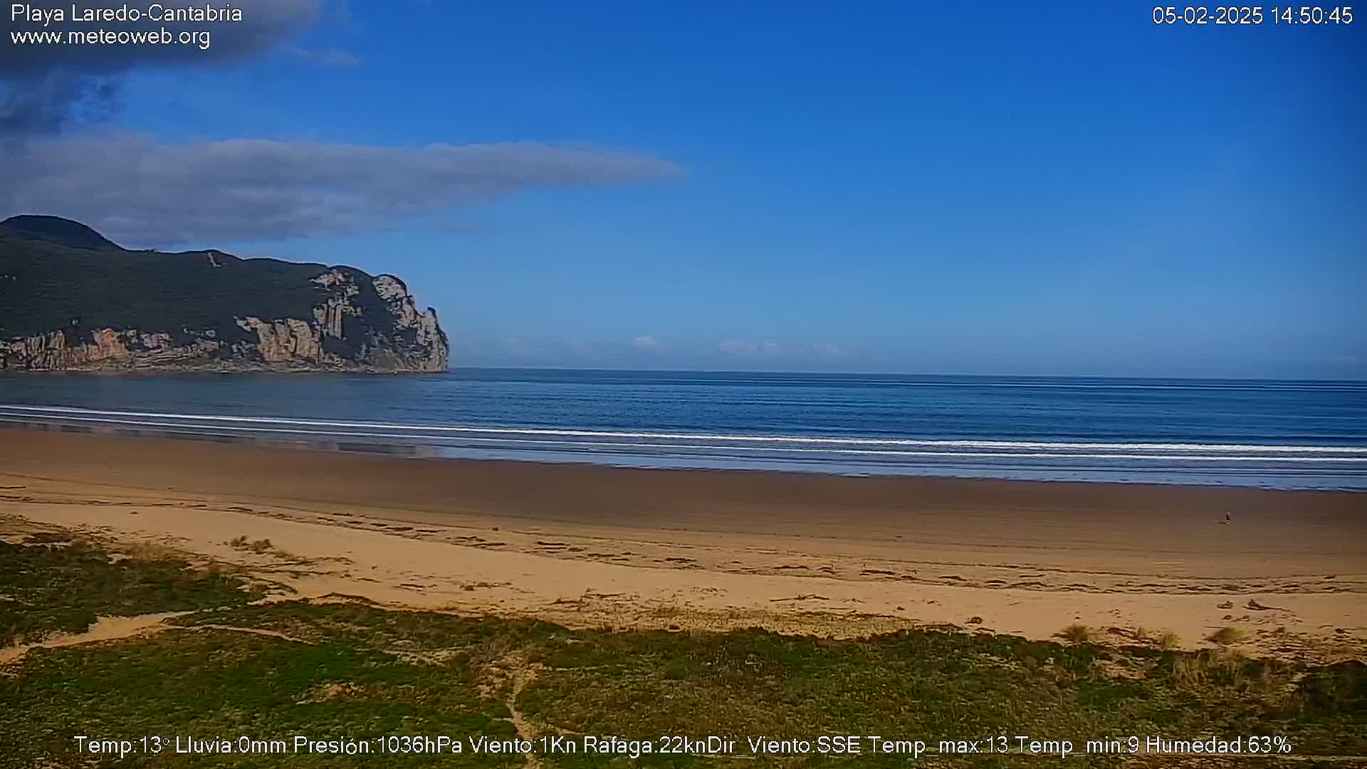 Playa de Laredo Beach Live Cam - Costa Oriental, Cantabria, Spain