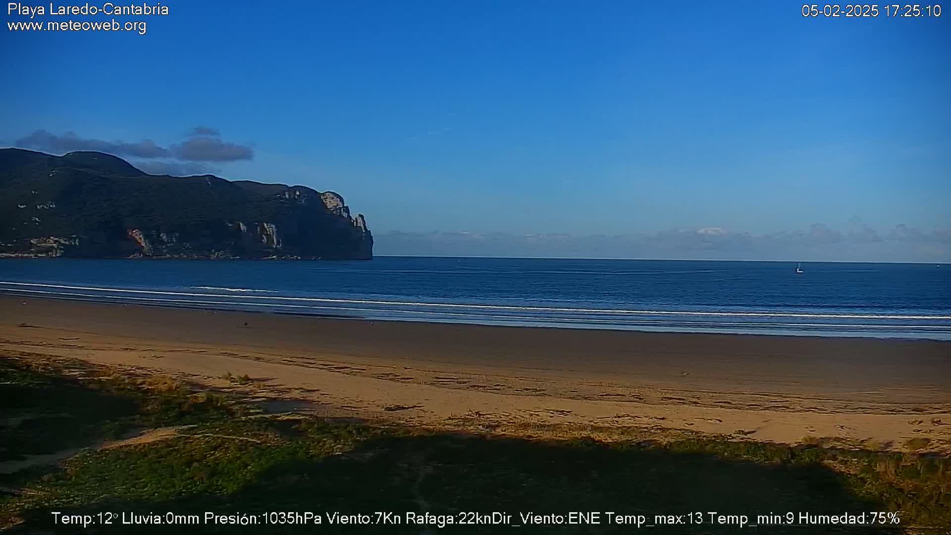 Playa de Laredo Beach Live Cam - Costa Oriental, Cantabria, Spain
