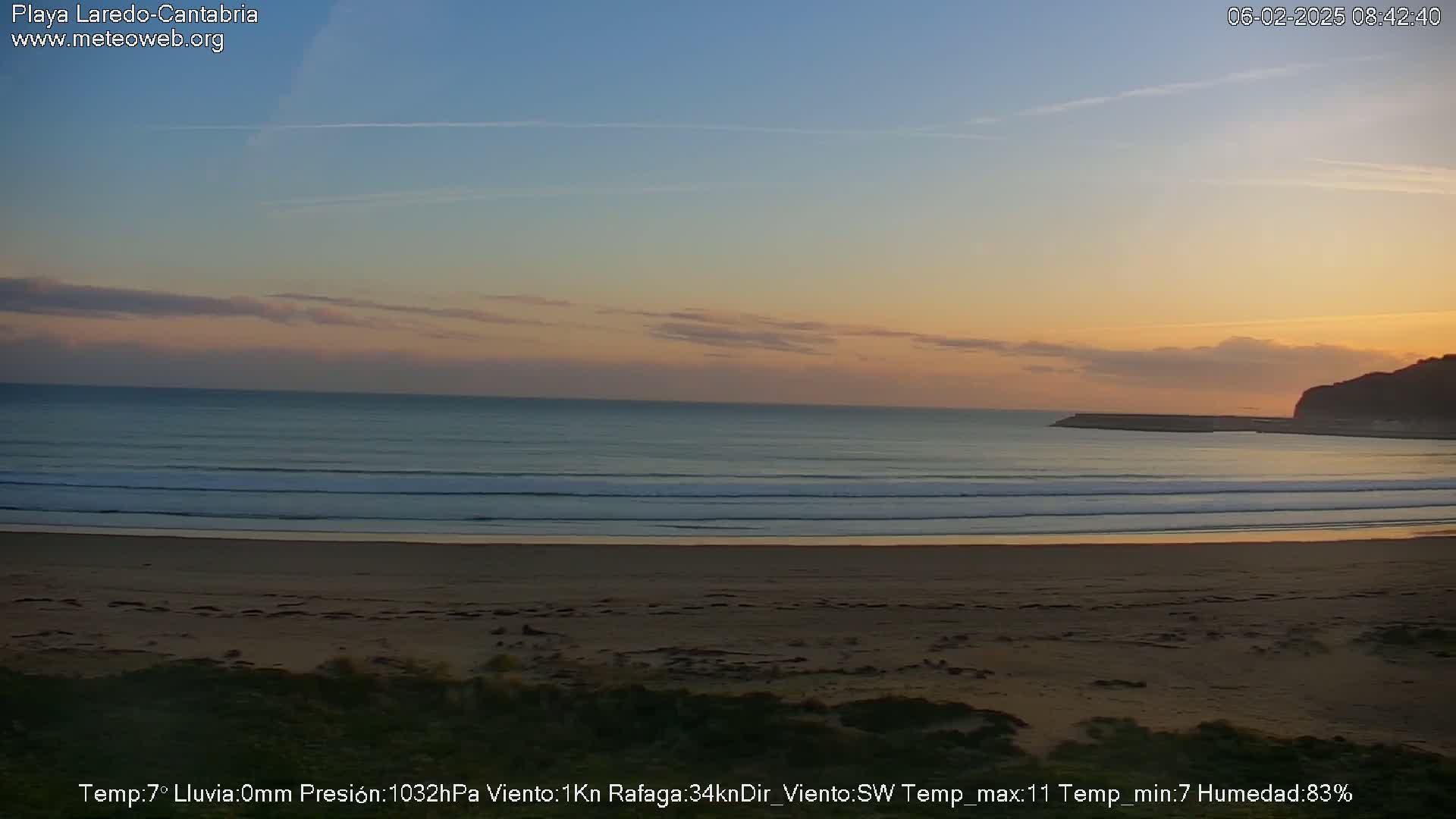 Playa de Laredo Beach Live Cam - Costa Oriental, Cantabria, Spain