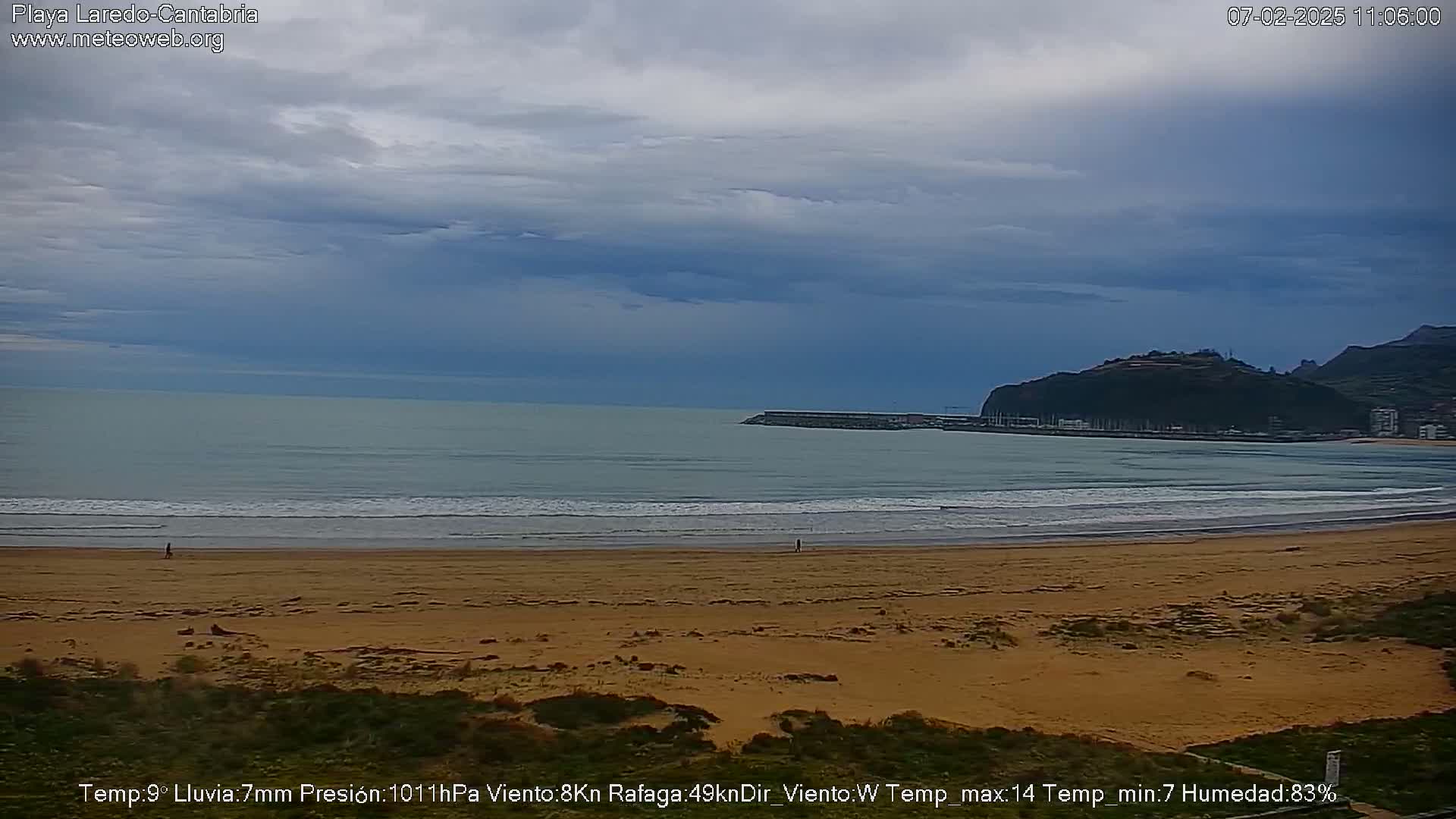 Playa de Laredo Beach Live Cam - Costa Oriental, Cantabria, Spain