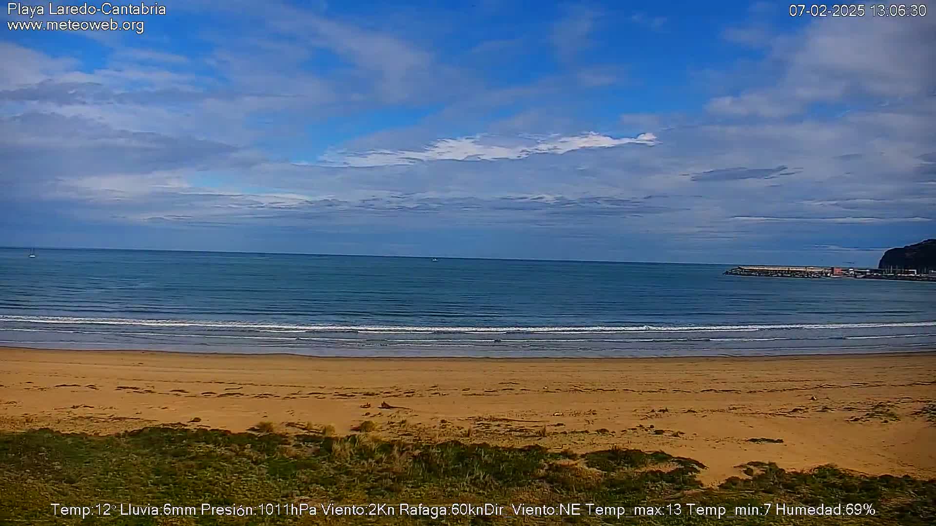 Playa de Laredo Beach Live Cam - Costa Oriental, Cantabria, Spain