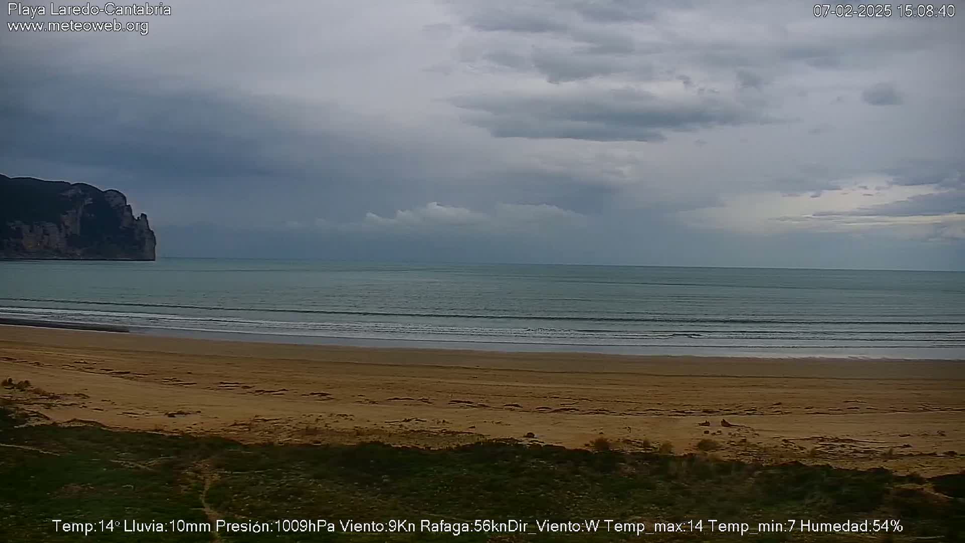 Playa de Laredo Beach Live Cam - Costa Oriental, Cantabria, Spain