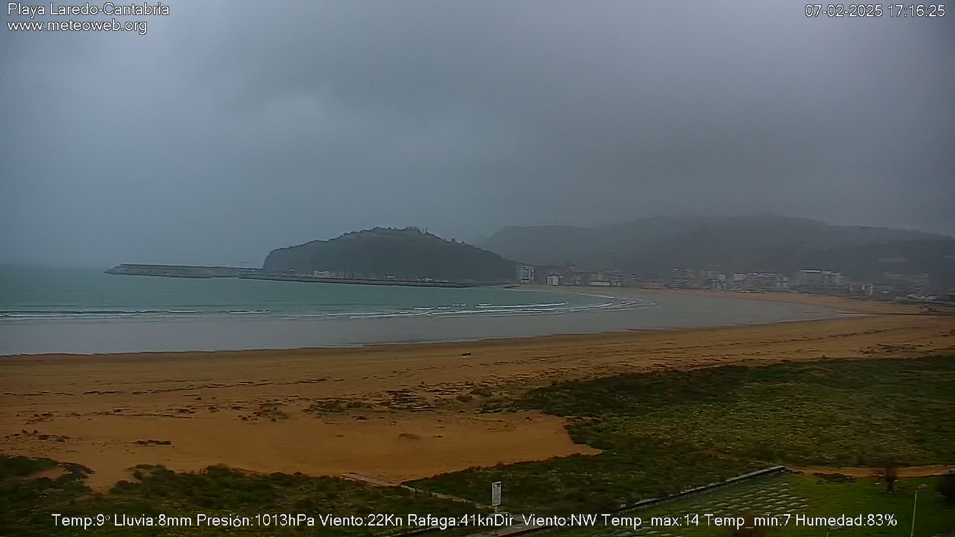 Playa de Laredo Beach Live Cam - Costa Oriental, Cantabria, Spain