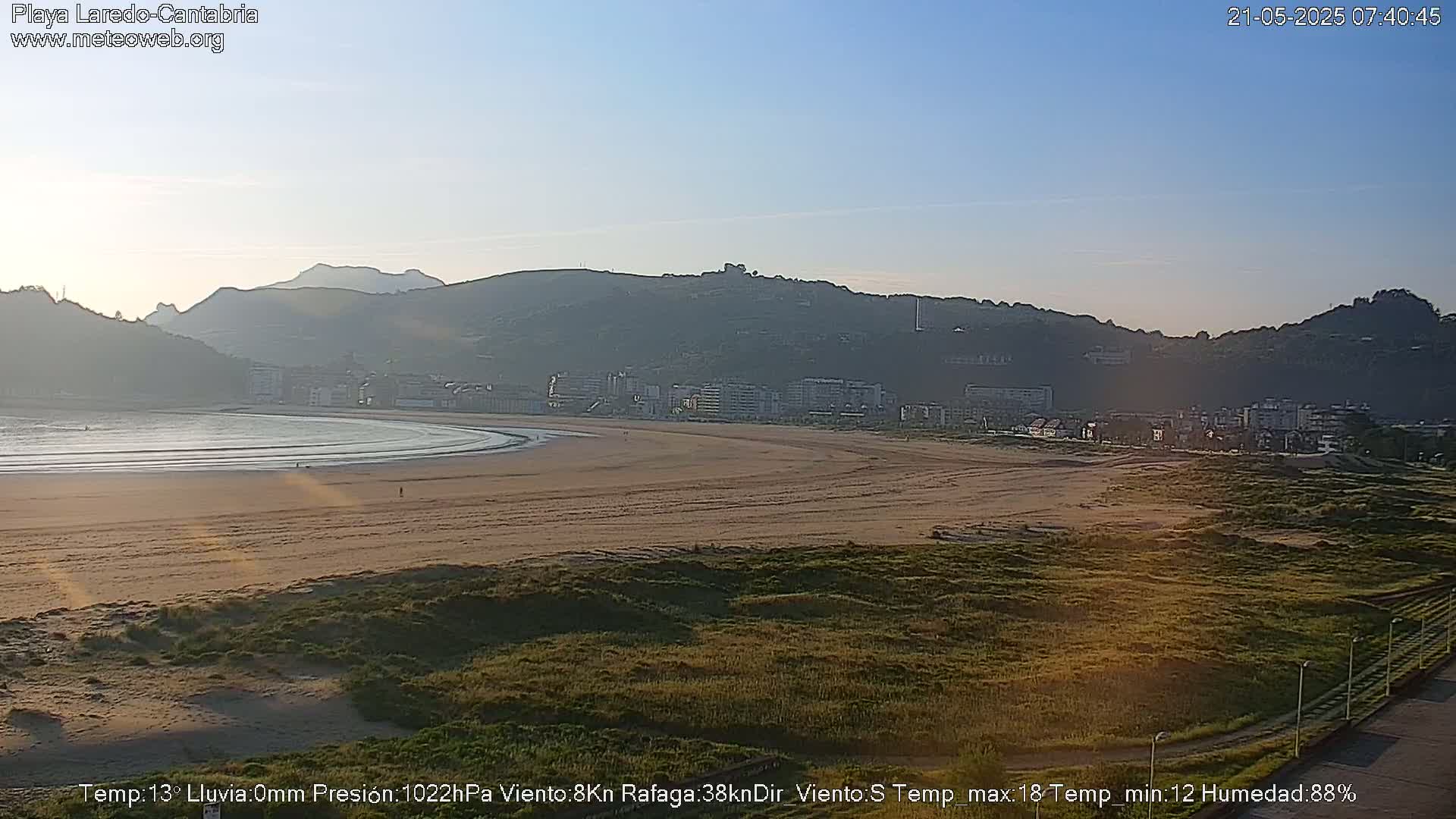 Playa de Laredo Beach Live Cam - Costa Oriental, Cantabria, Spain