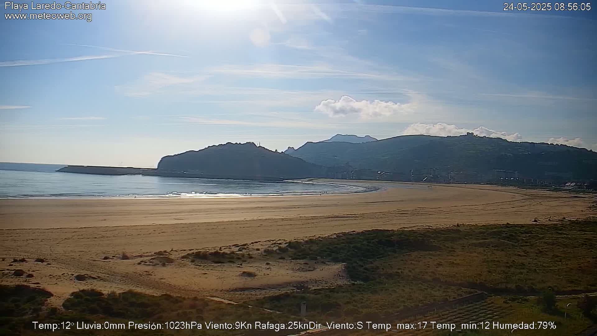 Playa de Laredo Beach Live Cam - Costa Oriental, Cantabria, Spain
