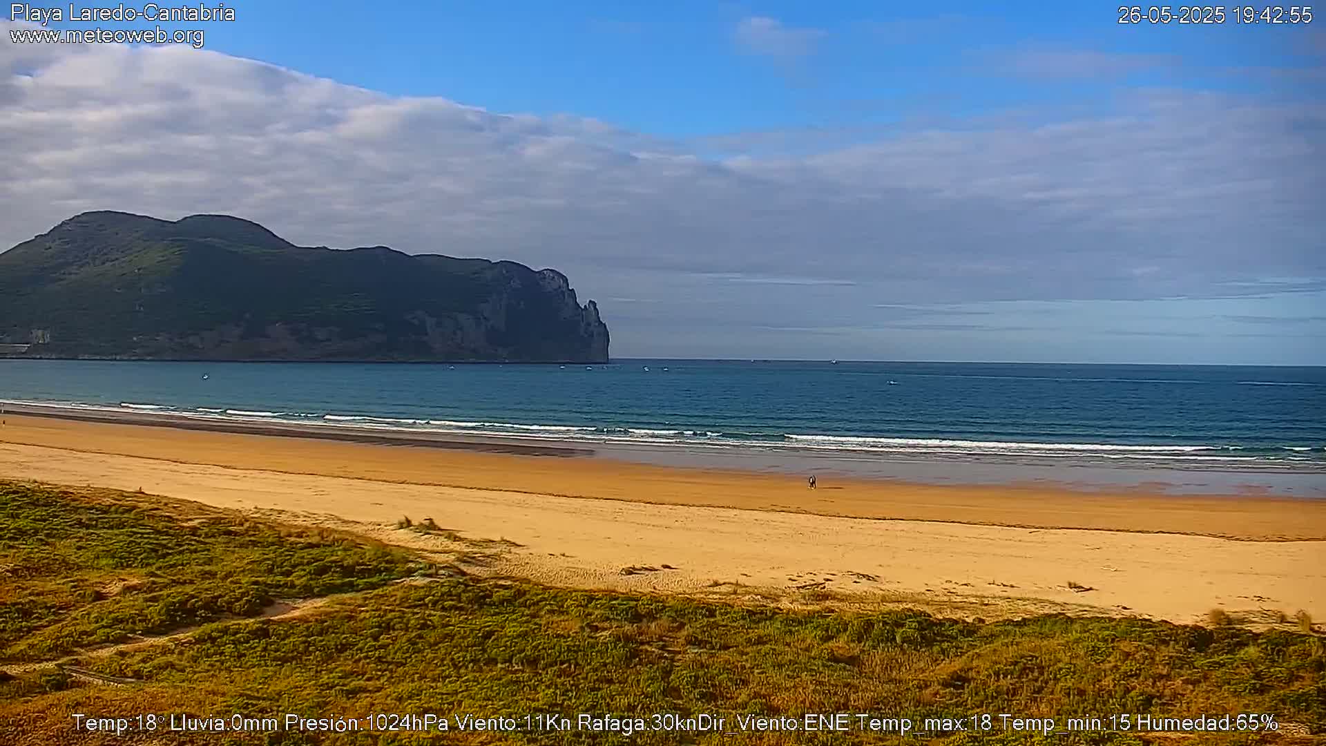 Playa de Laredo Beach Live Cam - Costa Oriental, Cantabria, Spain