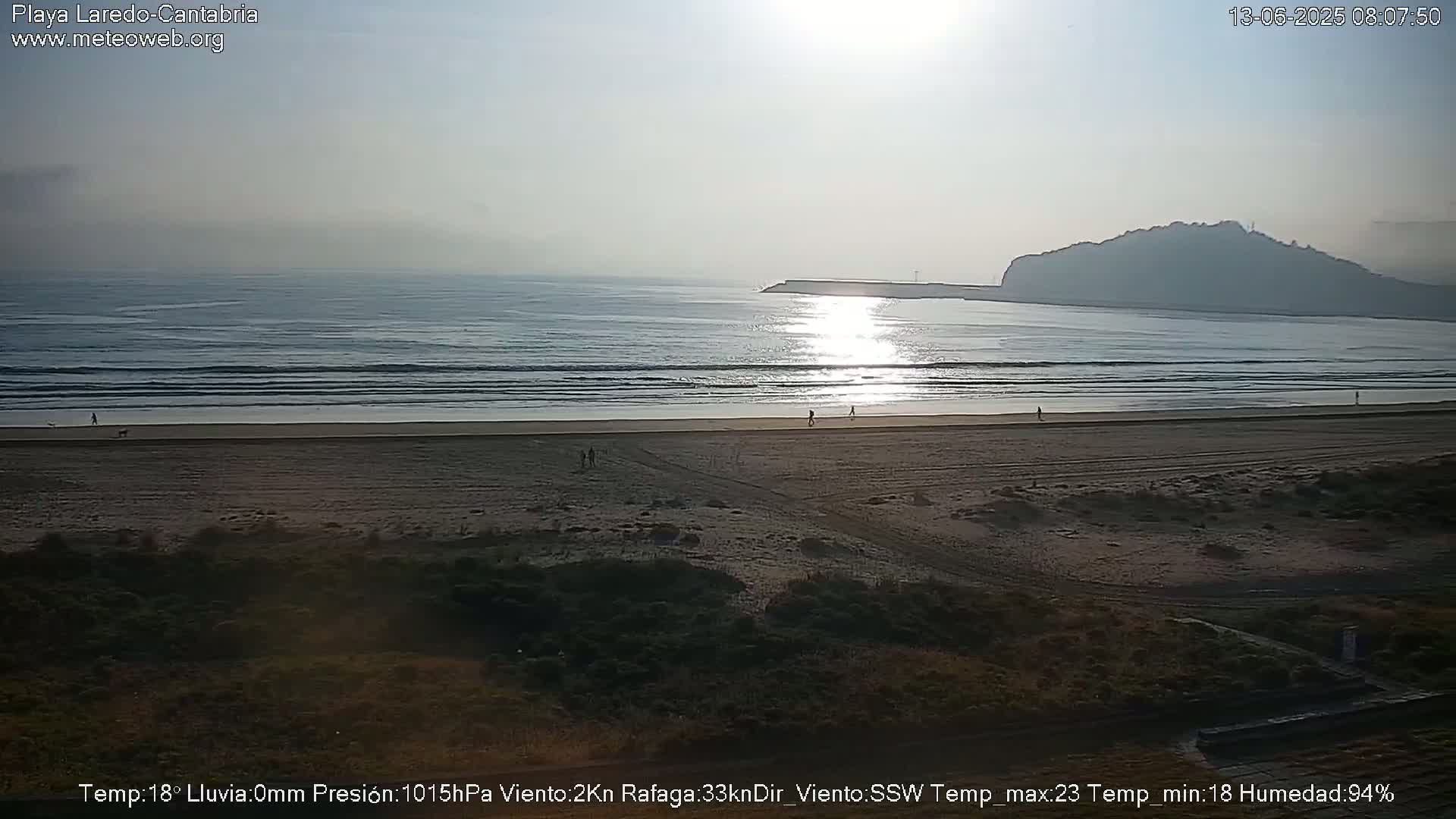 Playa de Laredo Beach Live Cam - Costa Oriental, Cantabria, Spain
