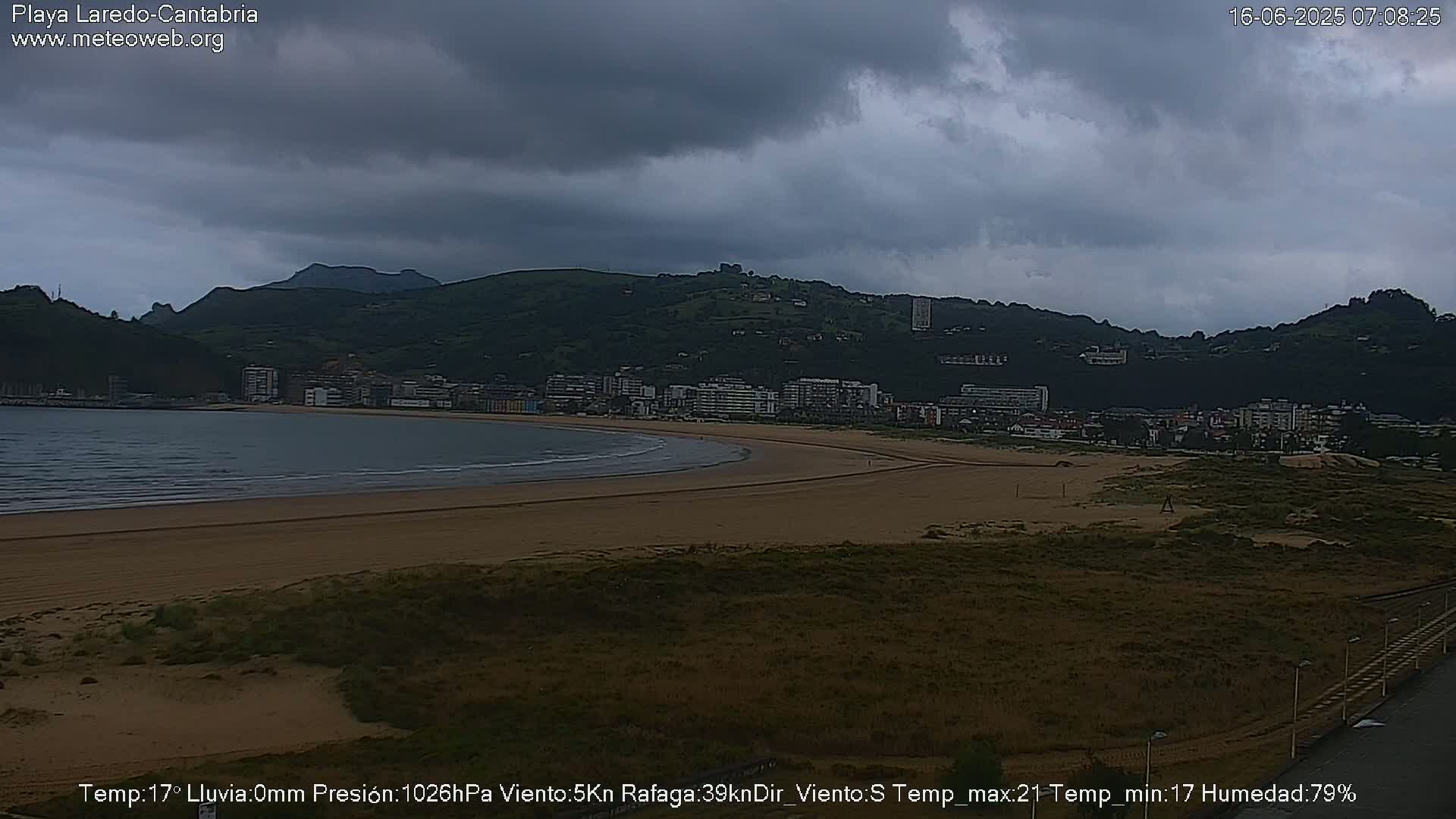Playa de Laredo Beach Live Cam - Costa Oriental, Cantabria, Spain