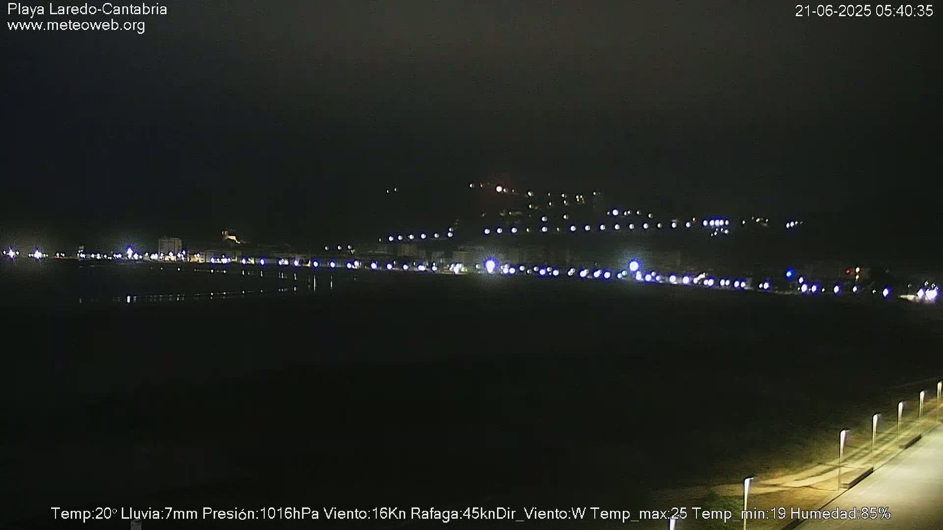 Playa de Laredo Beach Live Cam - Costa Oriental, Cantabria, Spain