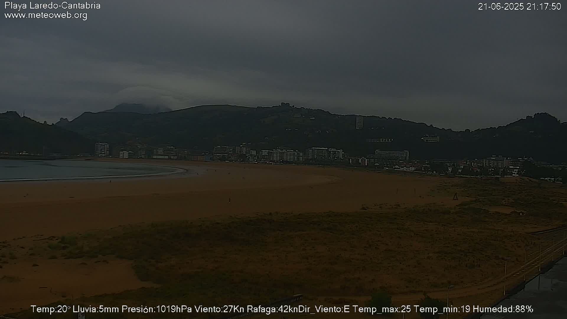 Playa de Laredo Beach Live Cam - Costa Oriental, Cantabria, Spain