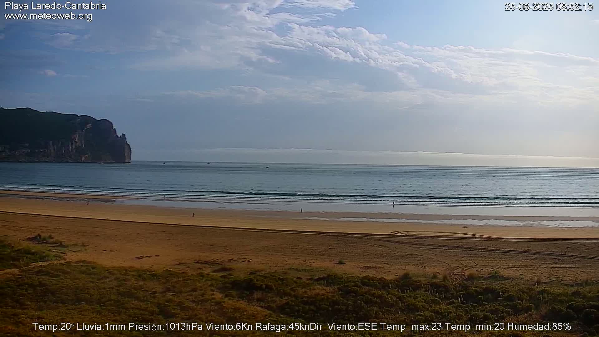 Playa de Laredo Beach Live Cam - Costa Oriental, Cantabria, Spain