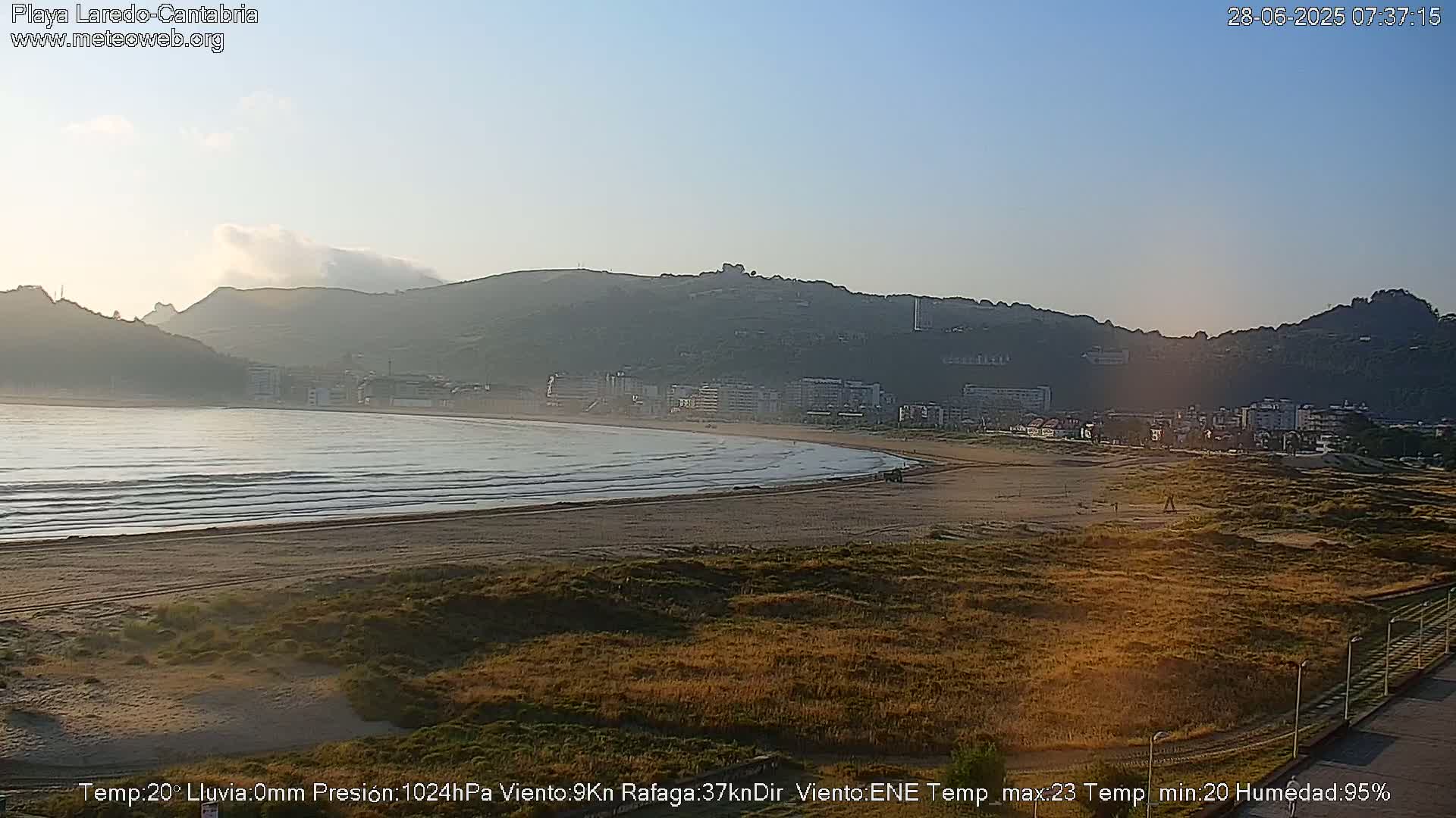 Playa de Laredo Beach Live Cam - Costa Oriental, Cantabria, Spain