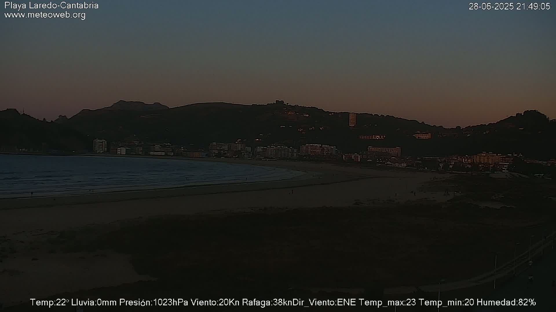 Playa de Laredo Beach Live Cam - Costa Oriental, Cantabria, Spain