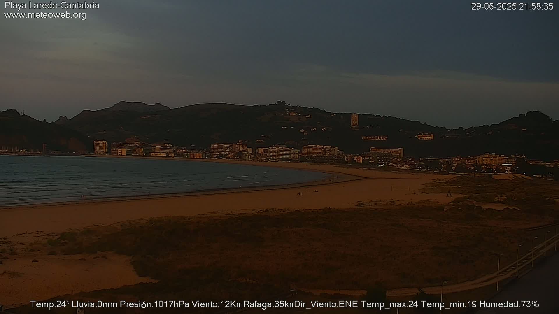 Playa de Laredo Beach Live Cam - Costa Oriental, Cantabria, Spain