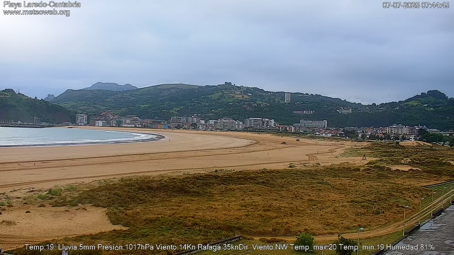 Playa de Laredo Beach Live Cam - Costa Oriental, Cantabria, Spain