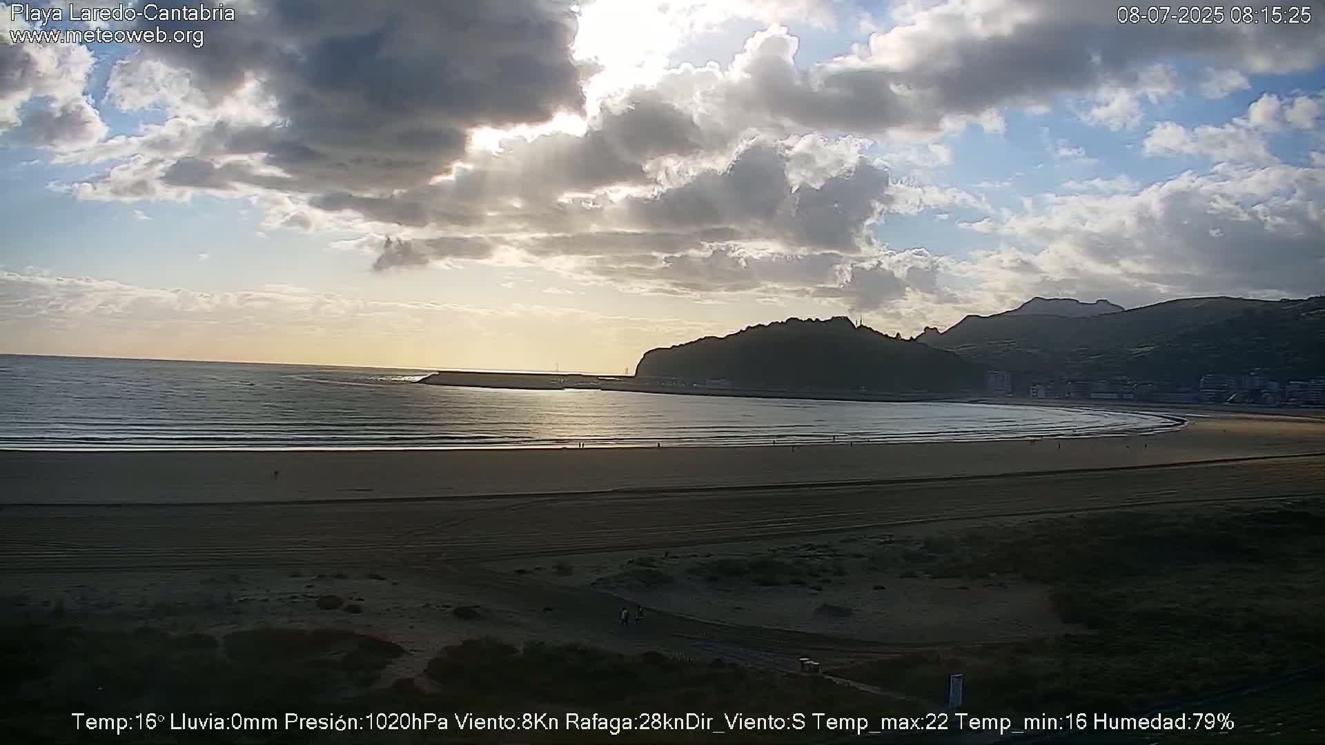 Playa de Laredo Beach Live Cam - Costa Oriental, Cantabria, Spain