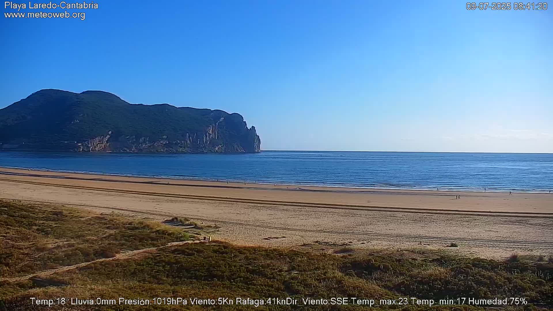 Playa de Laredo Beach Live Cam - Costa Oriental, Cantabria, Spain