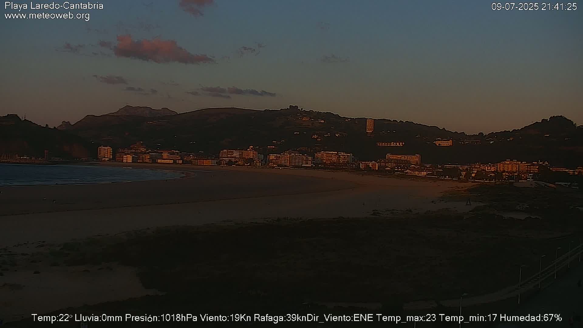 Playa de Laredo Beach Live Cam - Costa Oriental, Cantabria, Spain