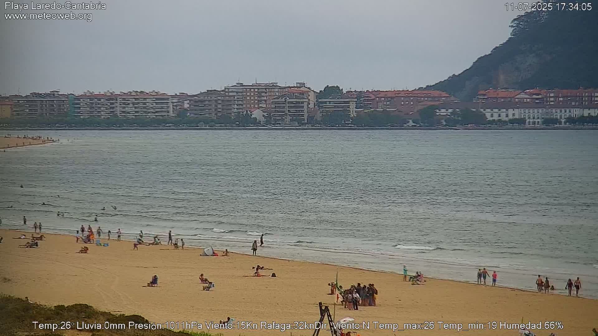 Playa de Laredo Beach Live Cam - Costa Oriental, Cantabria, Spain