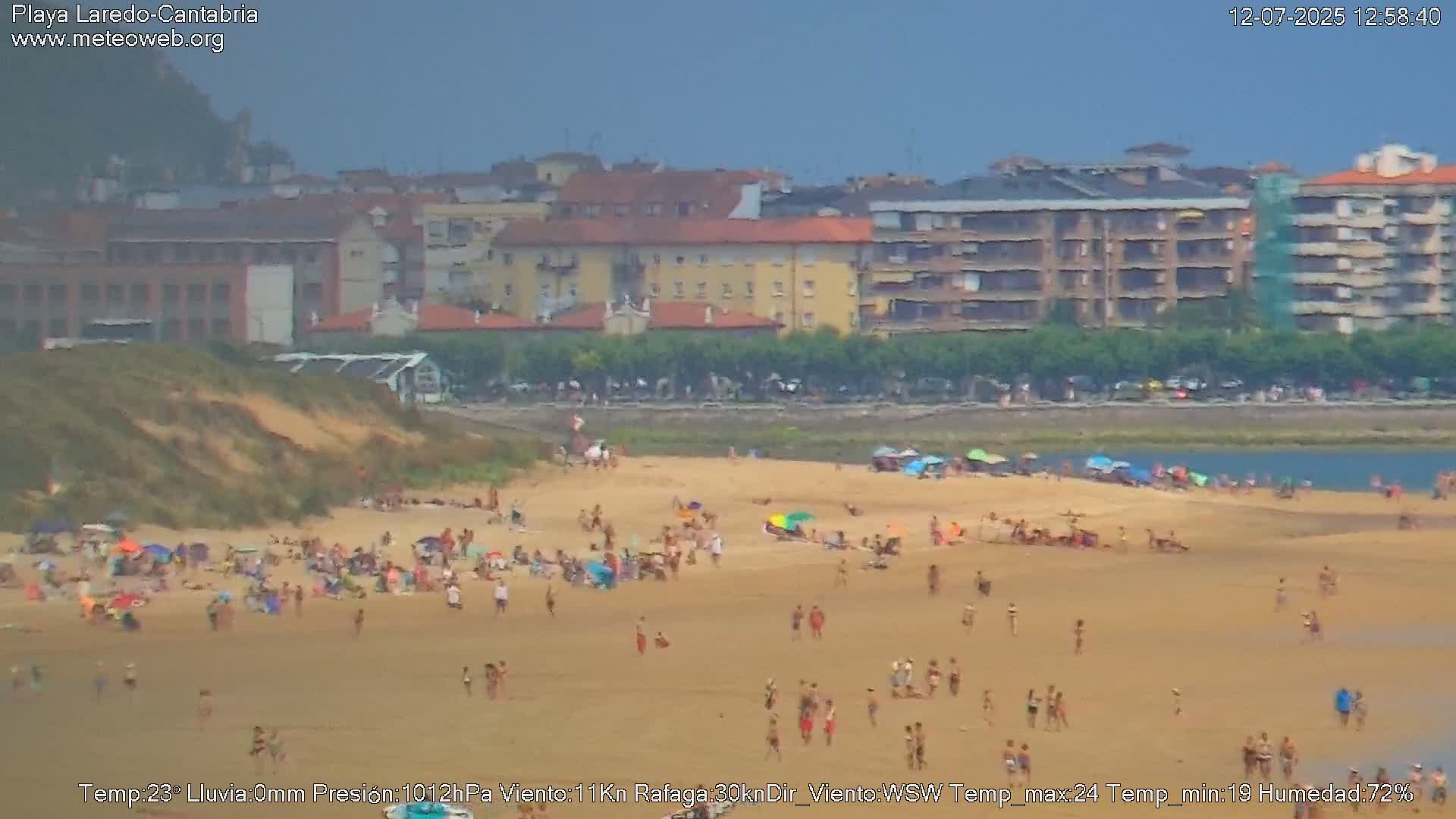 Playa de Laredo Beach Live Cam - Costa Oriental, Cantabria, Spain