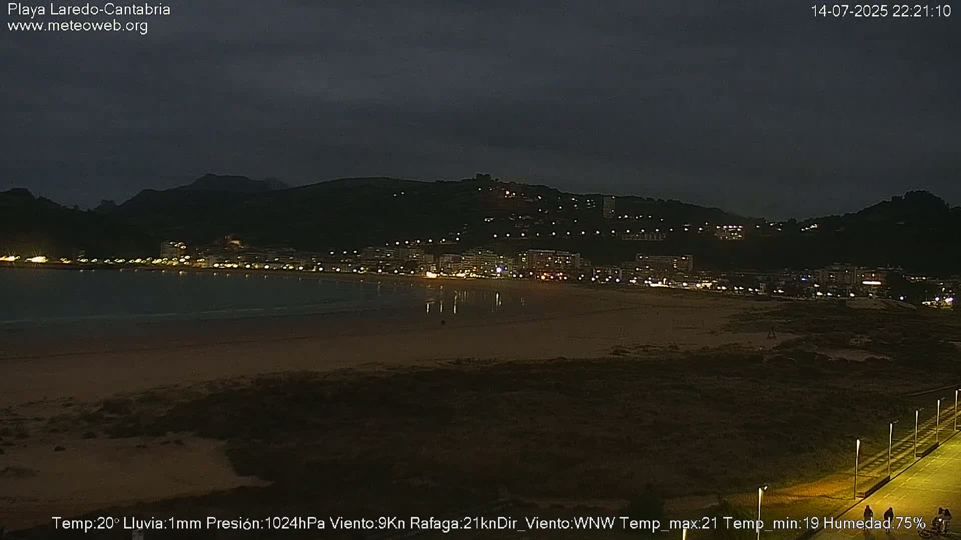 Playa de Laredo Beach Live Cam - Costa Oriental, Cantabria, Spain