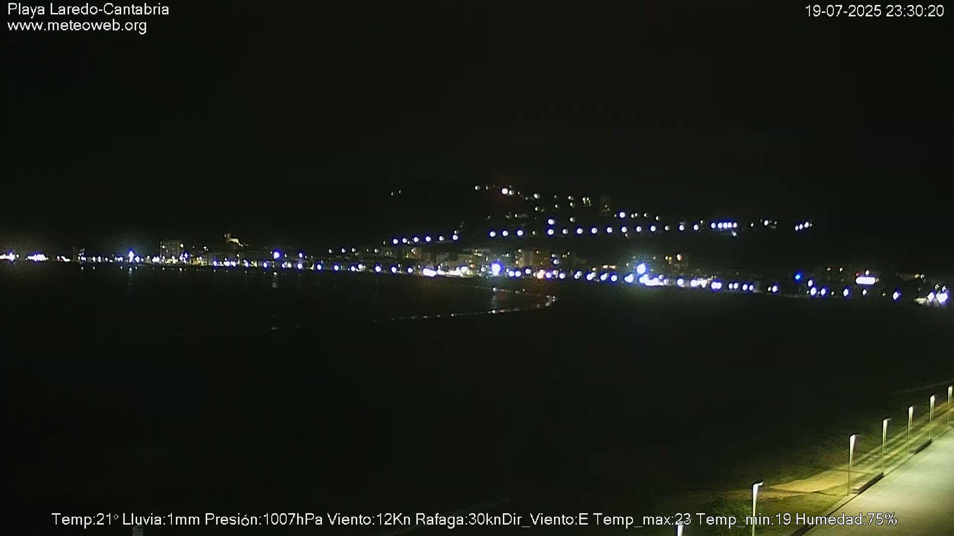 Playa de Laredo Beach Live Cam - Costa Oriental, Cantabria, Spain