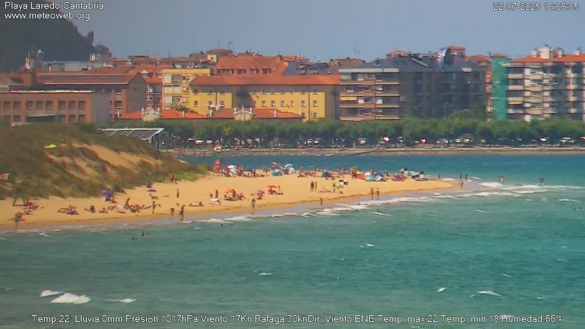 Playa de Laredo Beach Live Cam - Costa Oriental, Cantabria, Spain