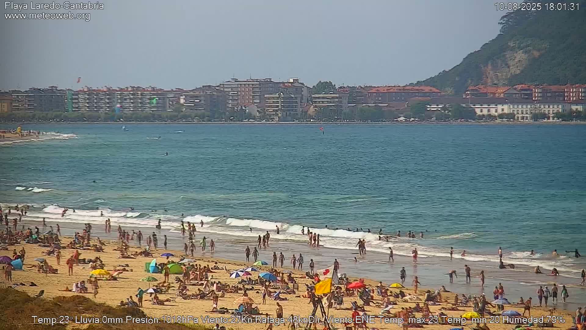 Playa de Laredo Beach Live Cam - Costa Oriental, Cantabria, Spain