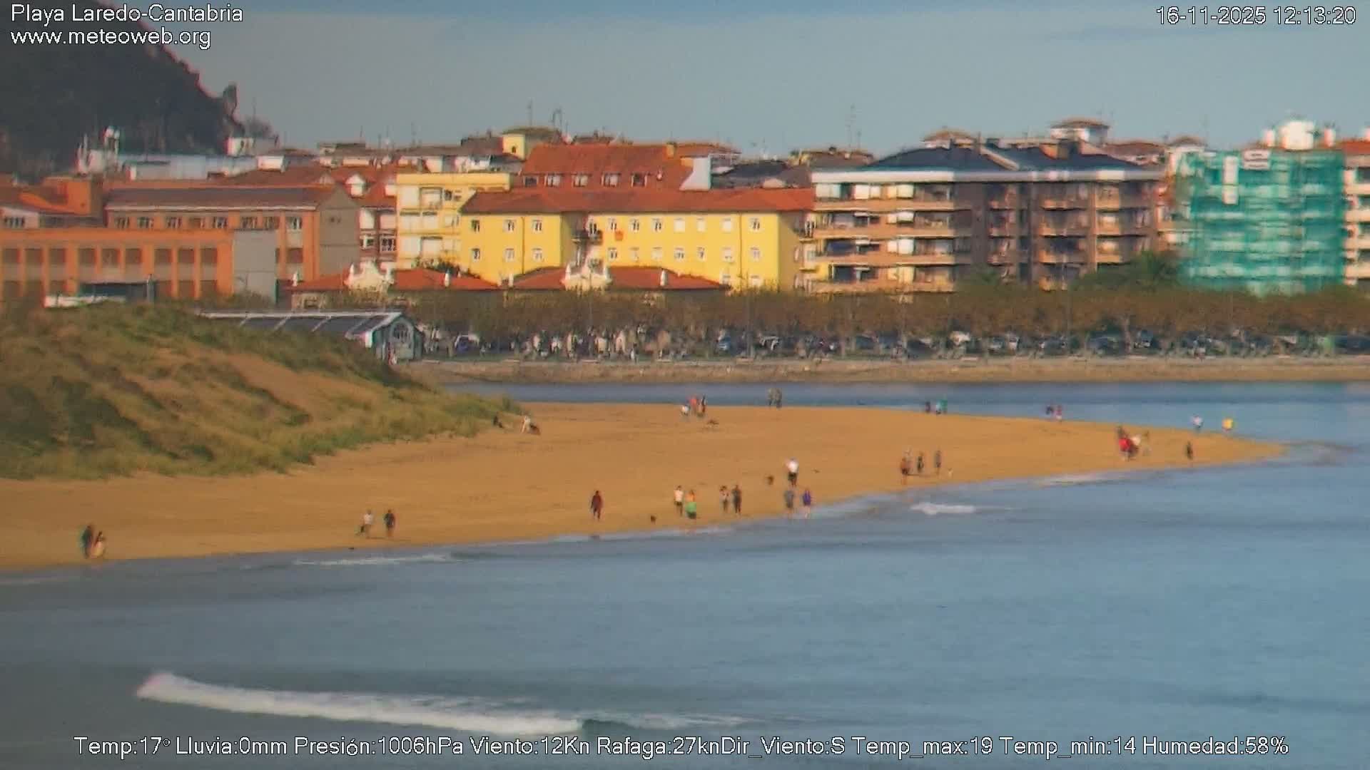 Playa de Laredo Beach Live Cam - Costa Oriental, Cantabria, Spain