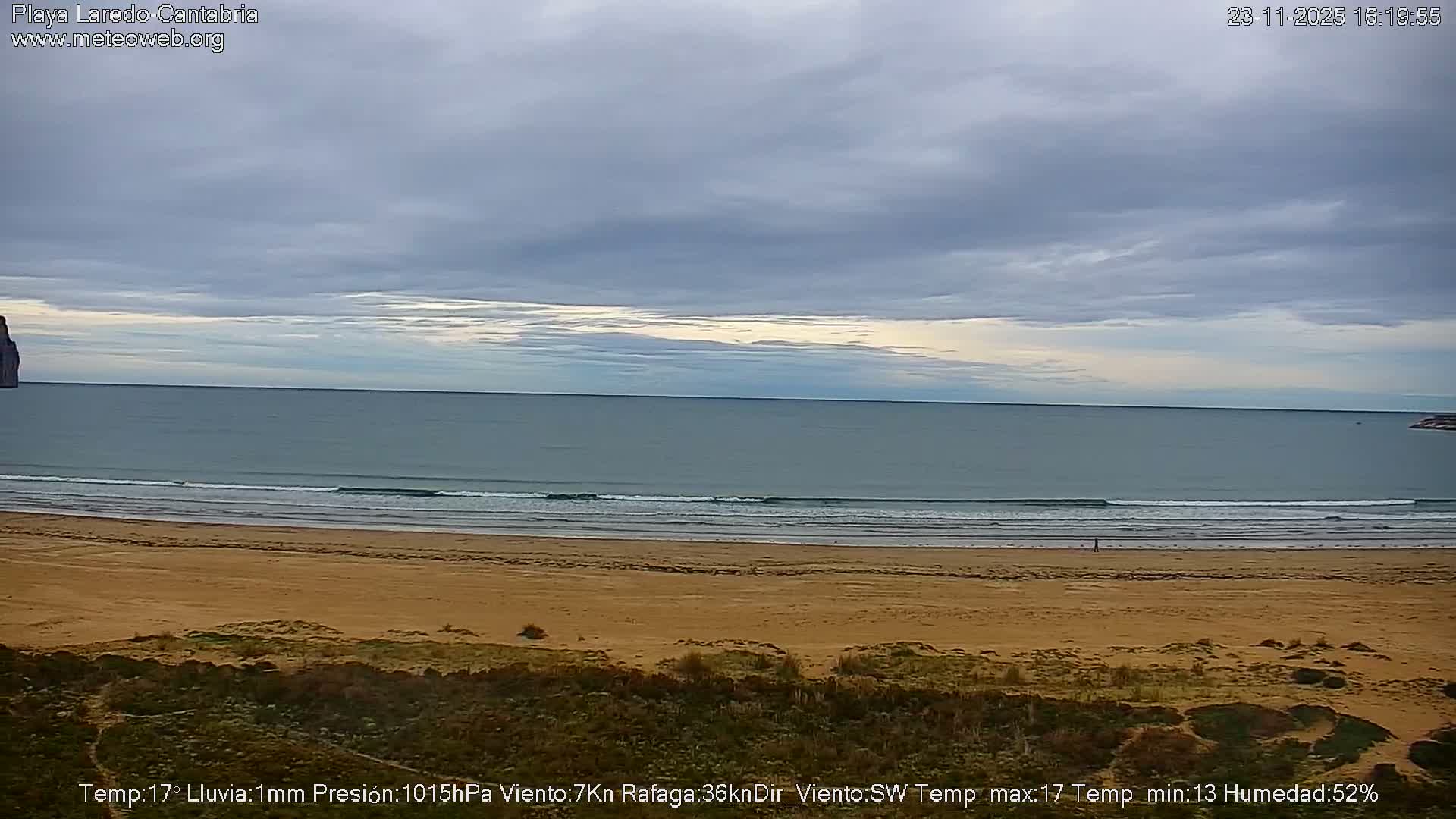 Playa de Laredo Beach Live Cam - Costa Oriental, Cantabria, Spain