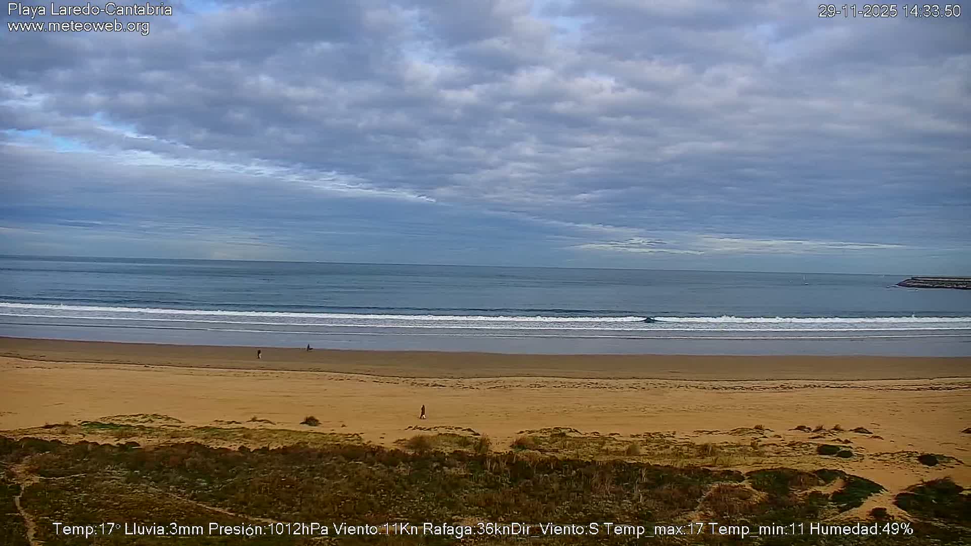 Playa de Laredo Beach Live Cam - Costa Oriental, Cantabria, Spain