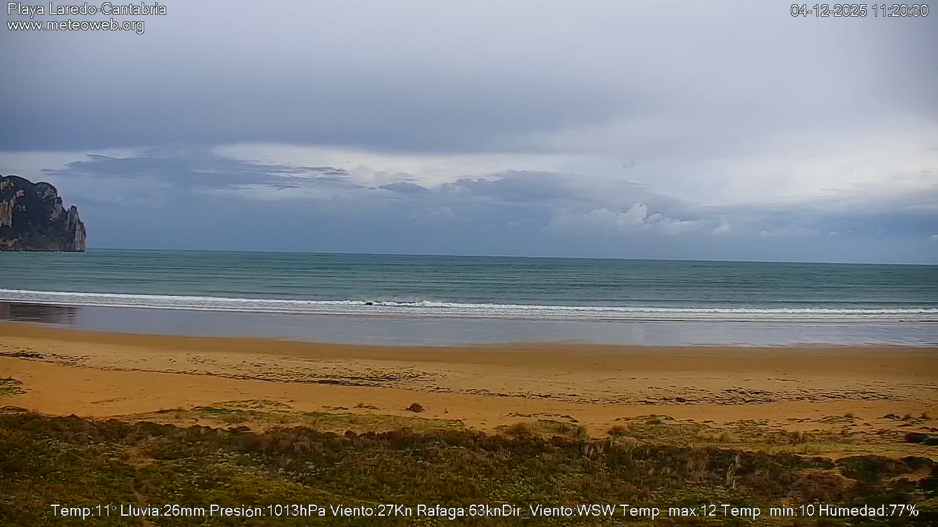 Playa de Laredo Beach Live Cam - Costa Oriental, Cantabria, Spain