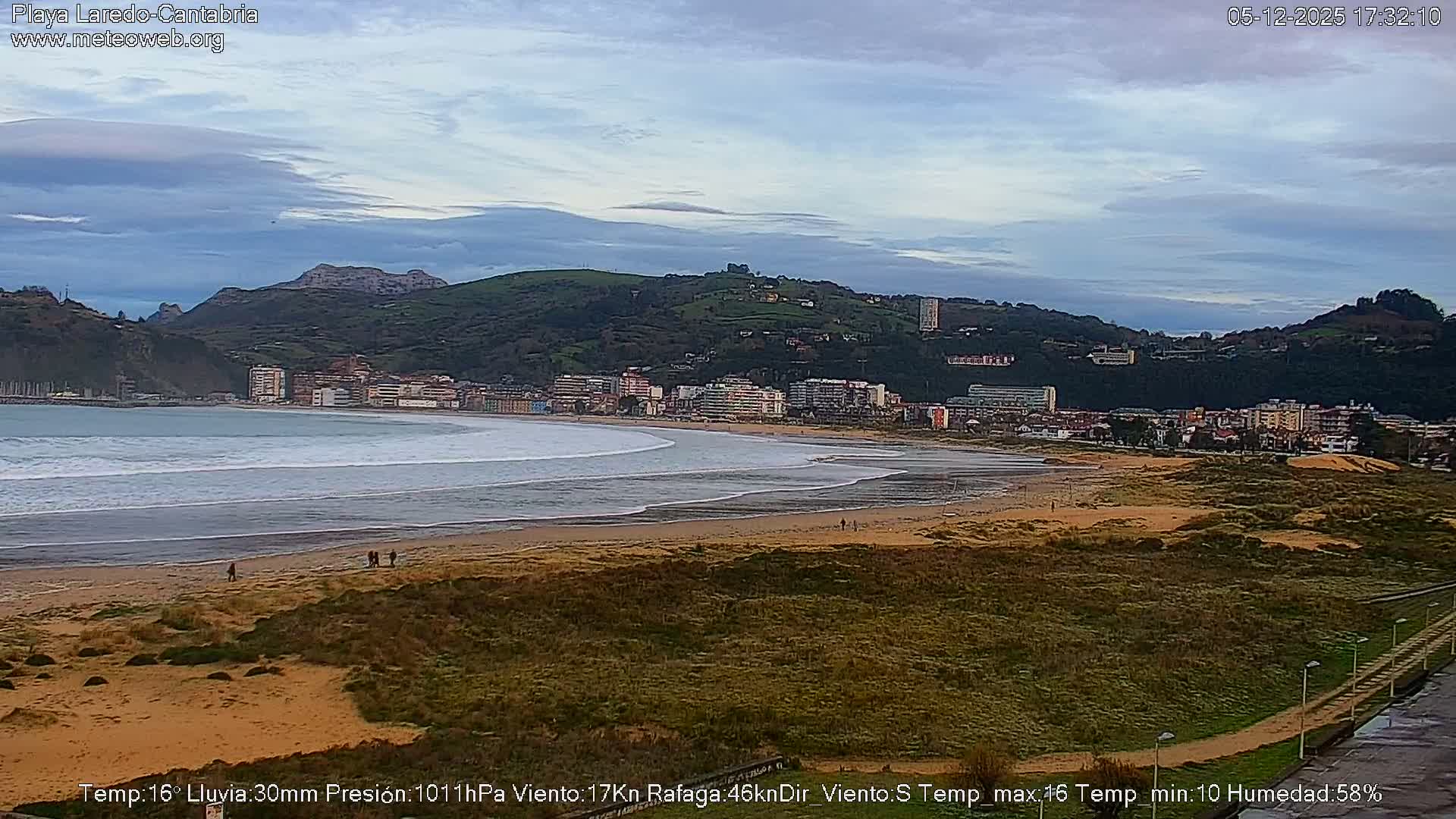 Playa de Laredo Beach Live Cam - Costa Oriental, Cantabria, Spain