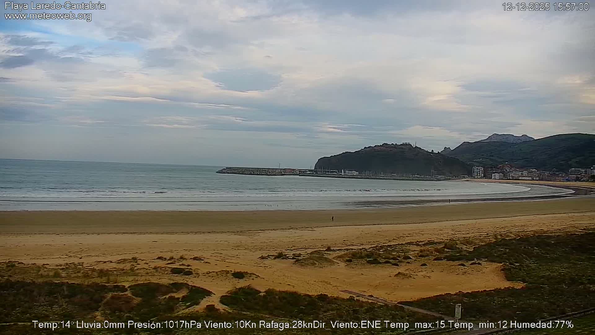 Playa de Laredo Beach Live Cam - Costa Oriental, Cantabria, Spain
