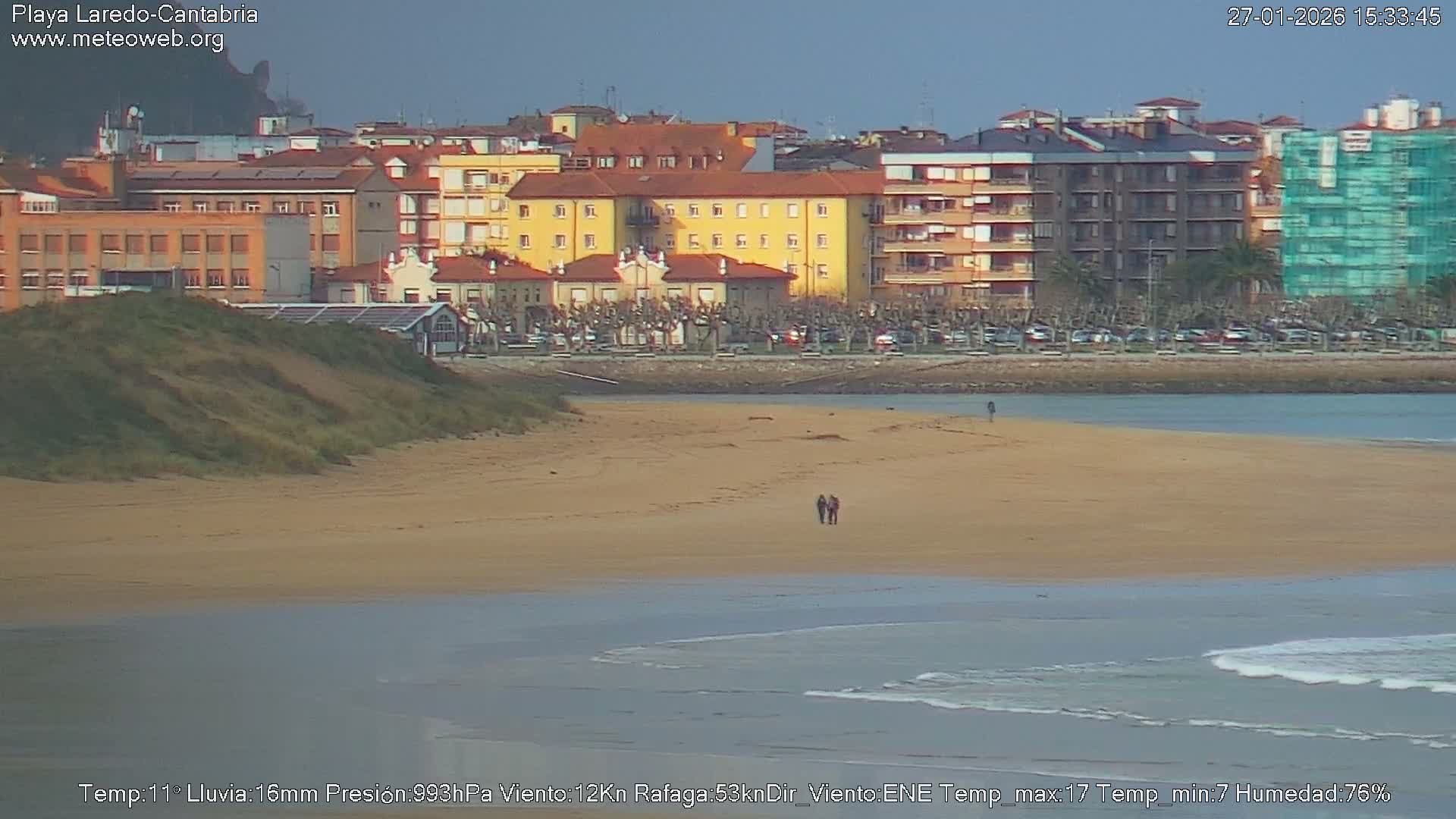 Playa de Laredo Beach Live Cam - Costa Oriental, Cantabria, Spain