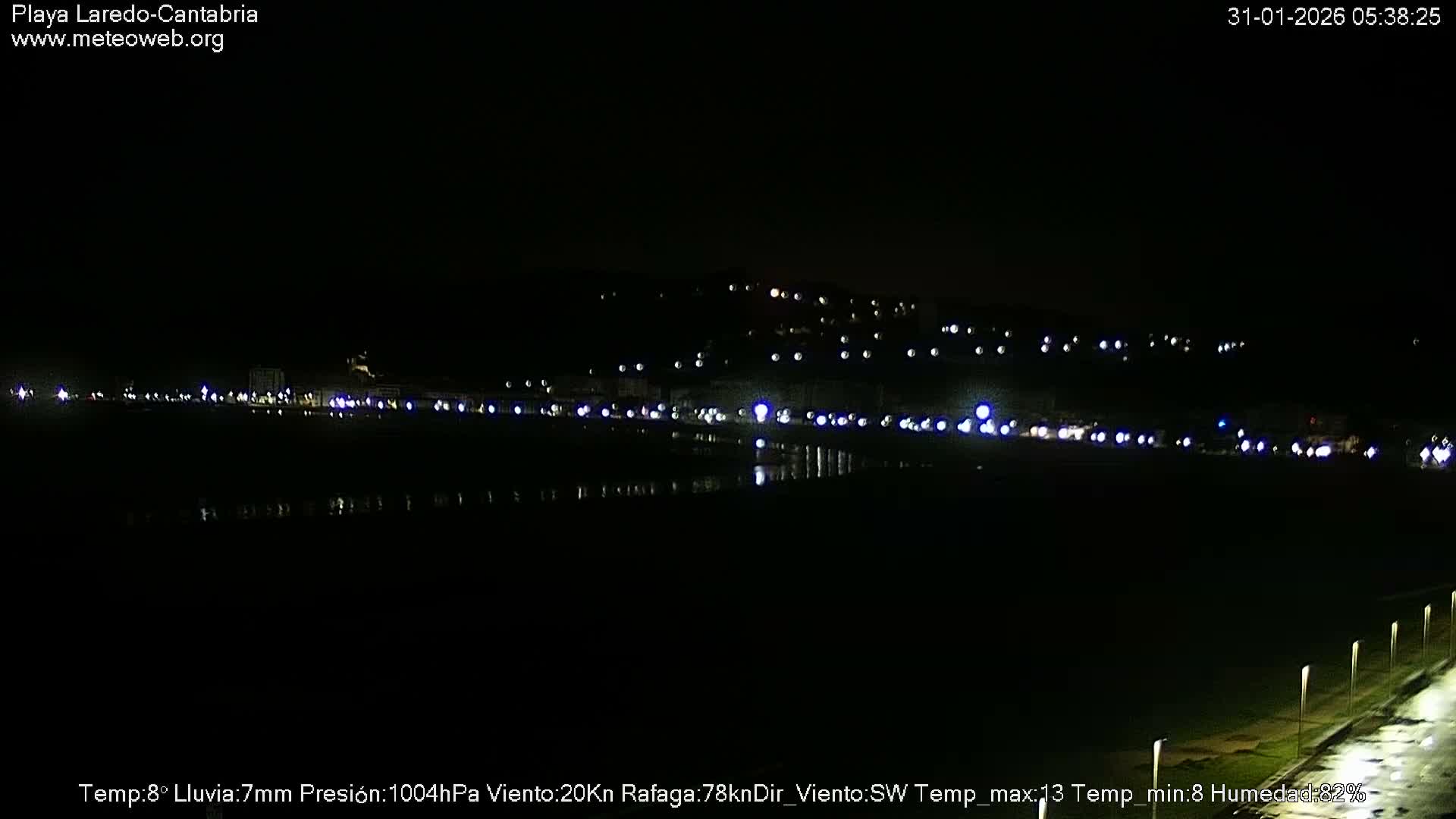 Playa de Laredo Beach Live Cam - Costa Oriental, Cantabria, Spain