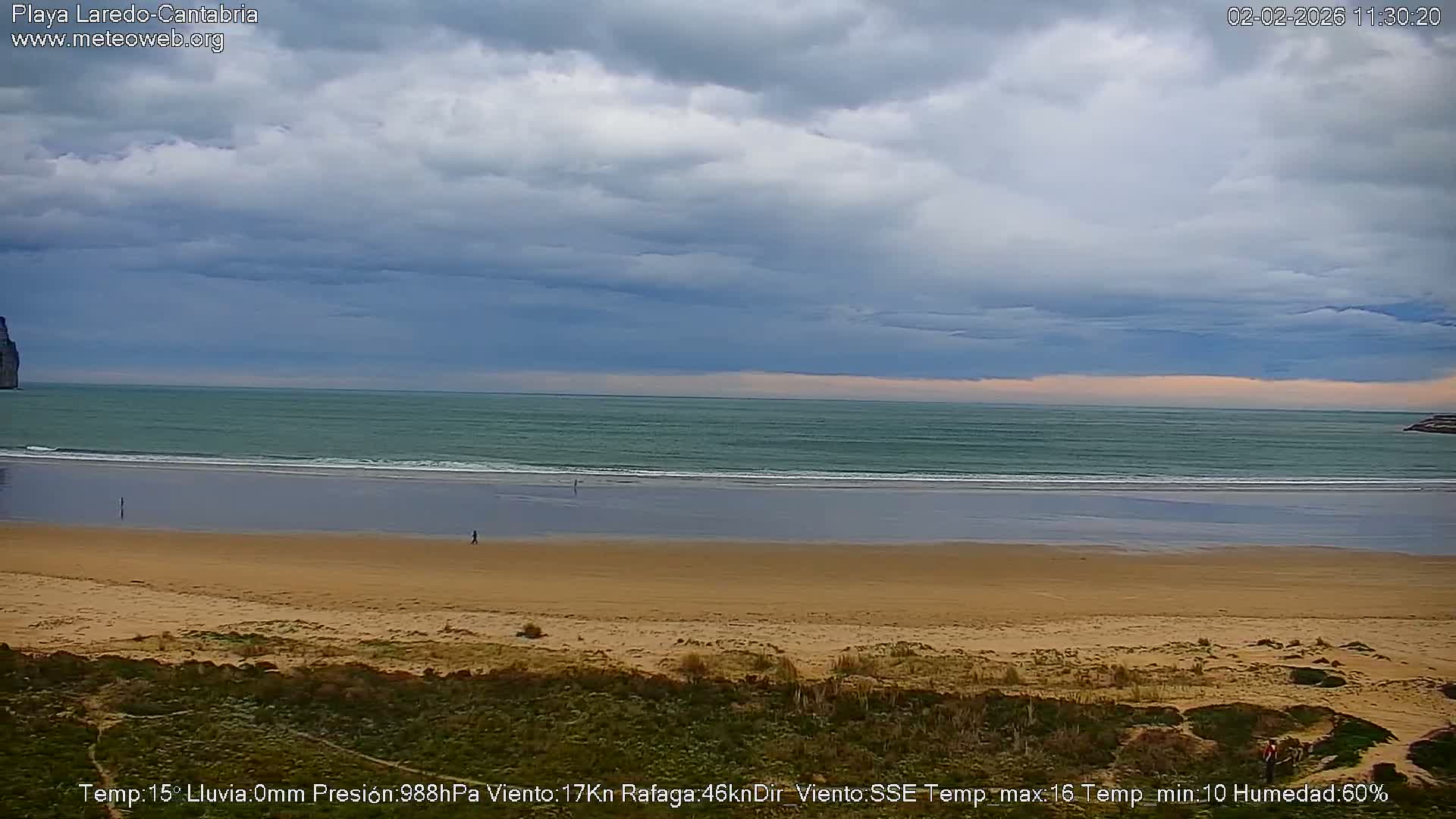 Playa de Laredo Beach Live Cam - Costa Oriental, Cantabria, Spain