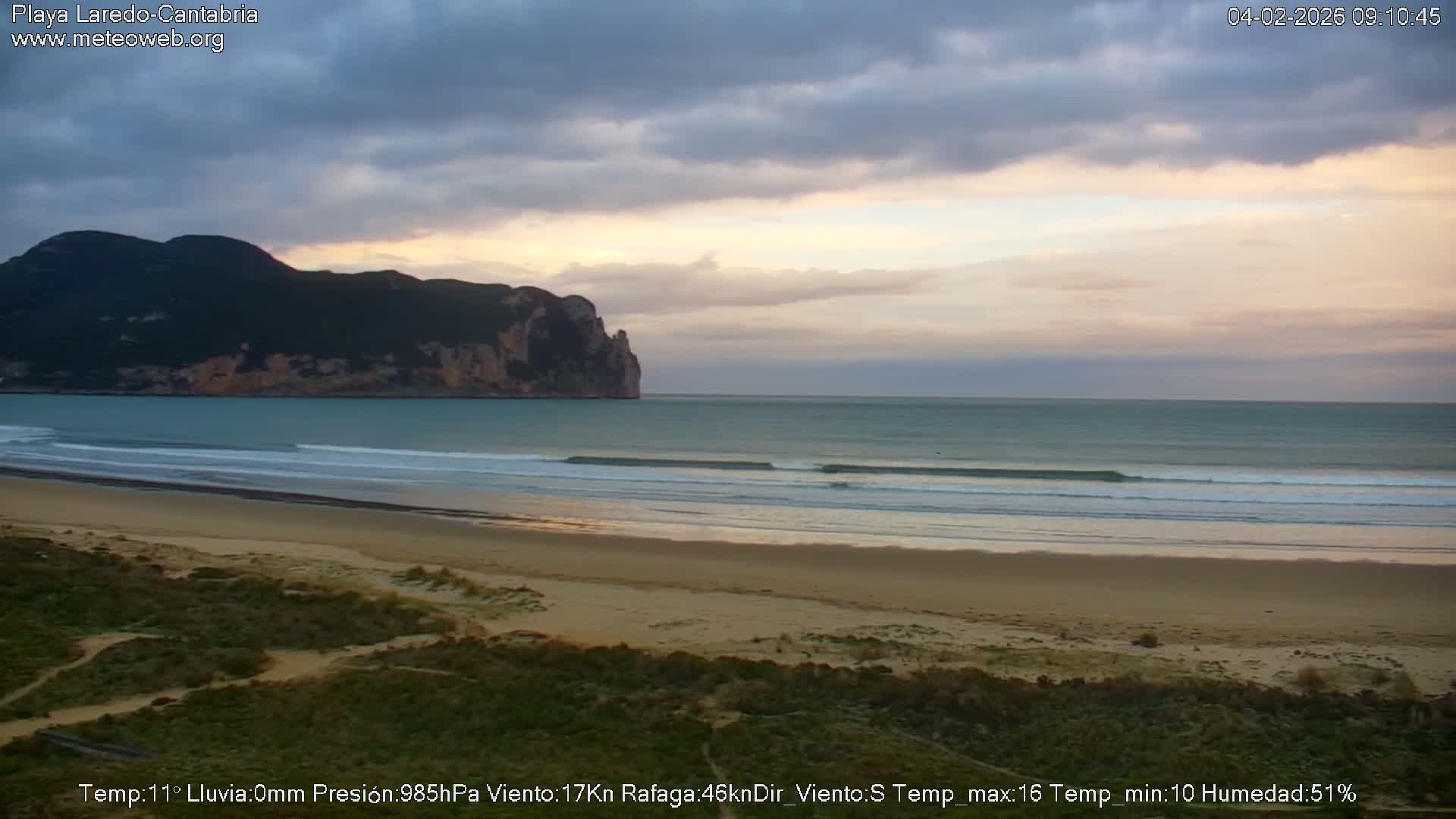 Playa de Laredo Beach Live Cam - Costa Oriental, Cantabria, Spain