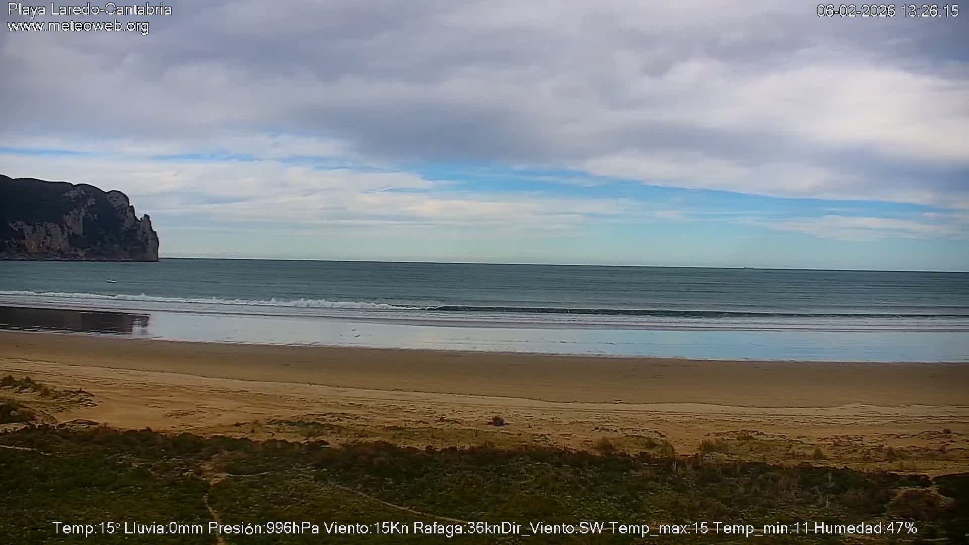Playa de Laredo Beach Live Cam - Costa Oriental, Cantabria, Spain