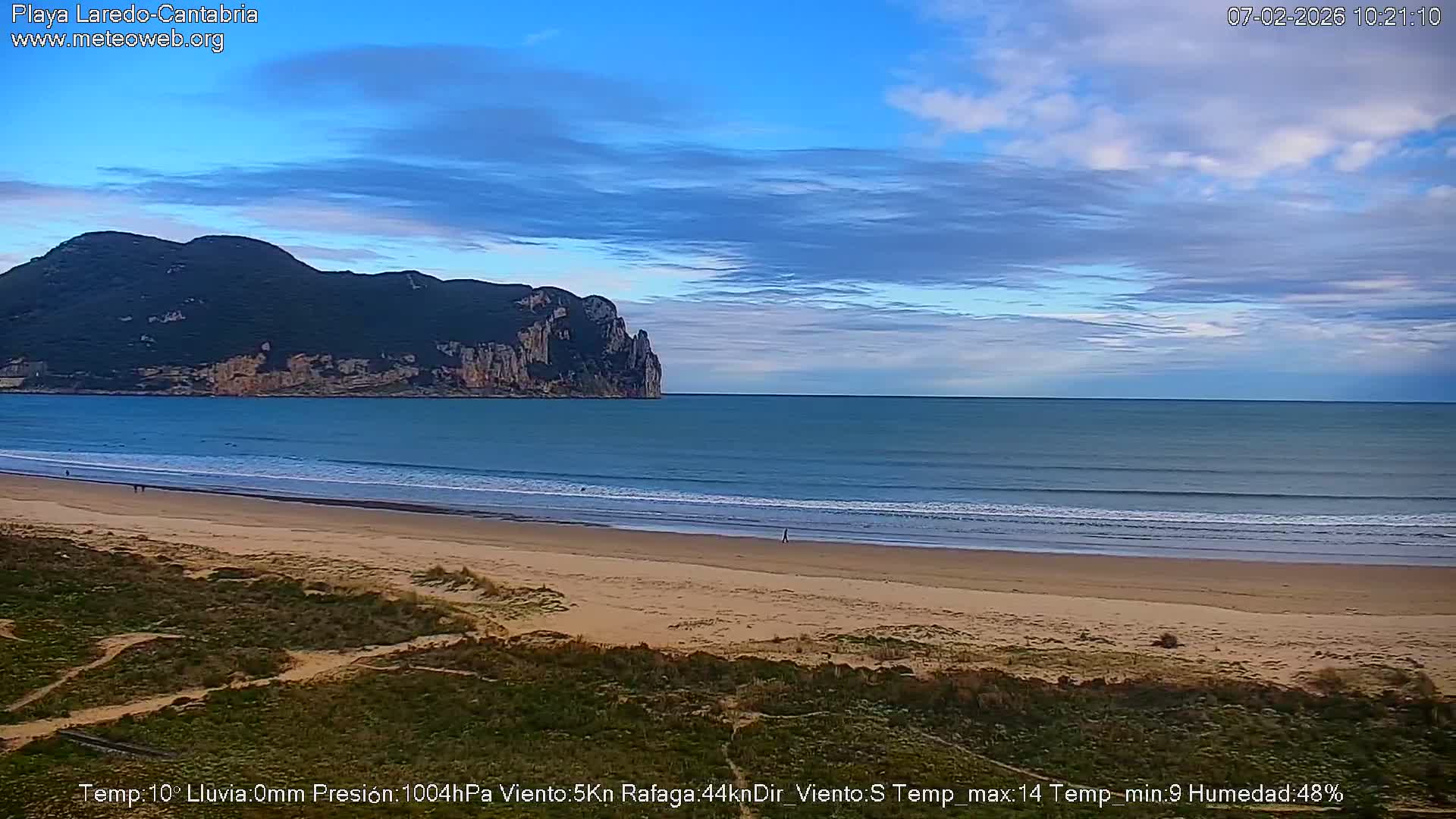 Playa de Laredo Beach Live Cam - Costa Oriental, Cantabria, Spain