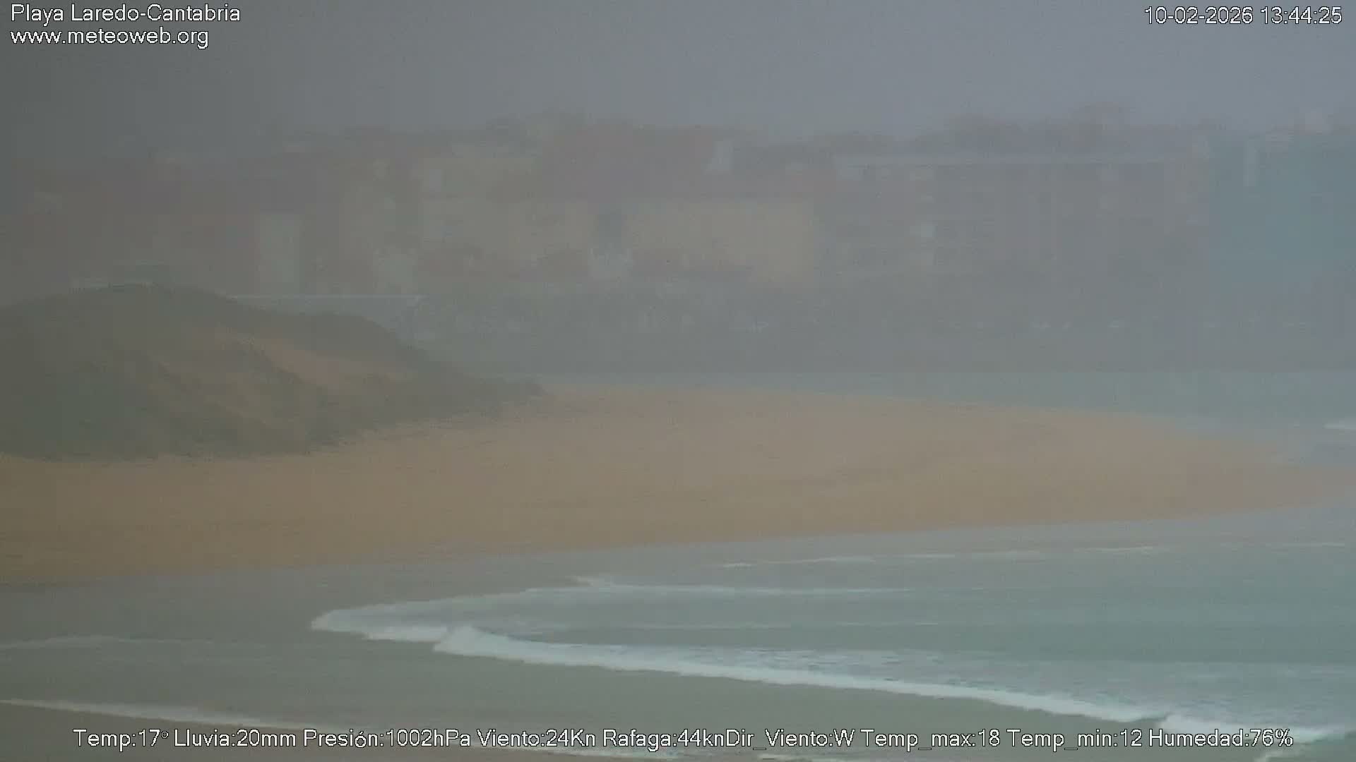 Playa de Laredo Beach Live Cam - Costa Oriental, Cantabria, Spain