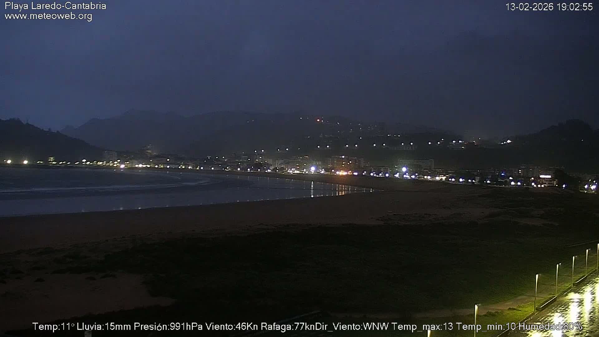 Playa de Laredo Beach Live Cam - Costa Oriental, Cantabria, Spain