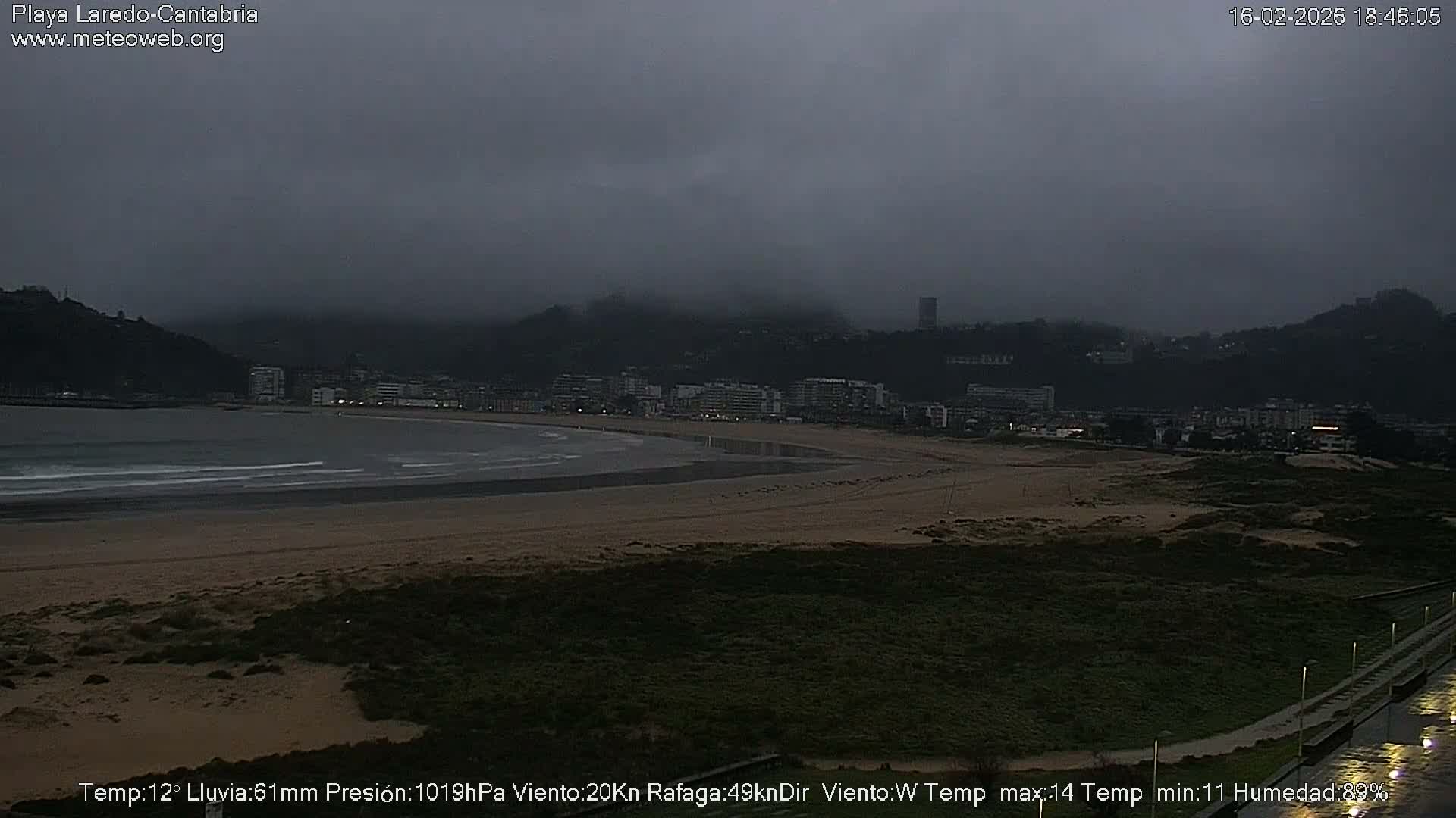 Playa de Laredo Beach Live Cam - Costa Oriental, Cantabria, Spain
