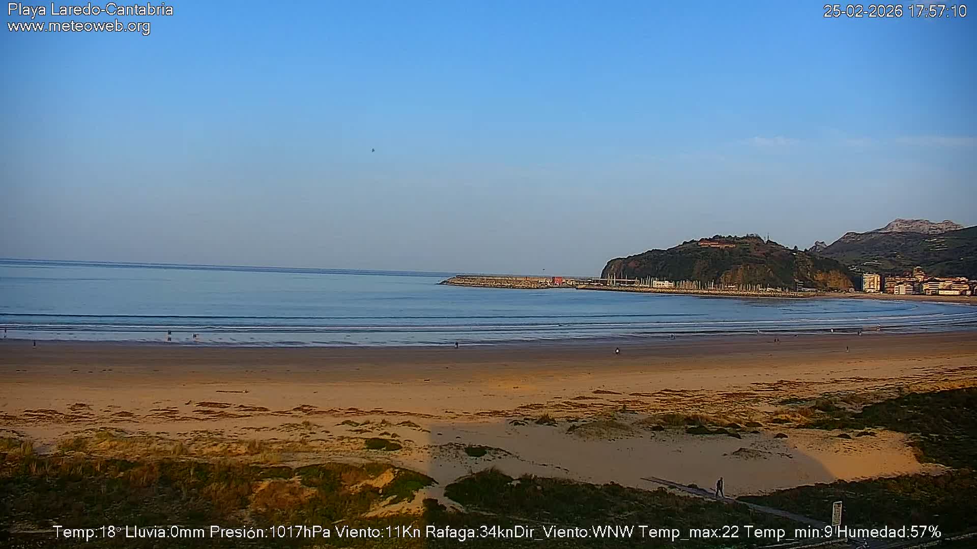 Playa de Laredo Beach Live Cam - Costa Oriental, Cantabria, Spain