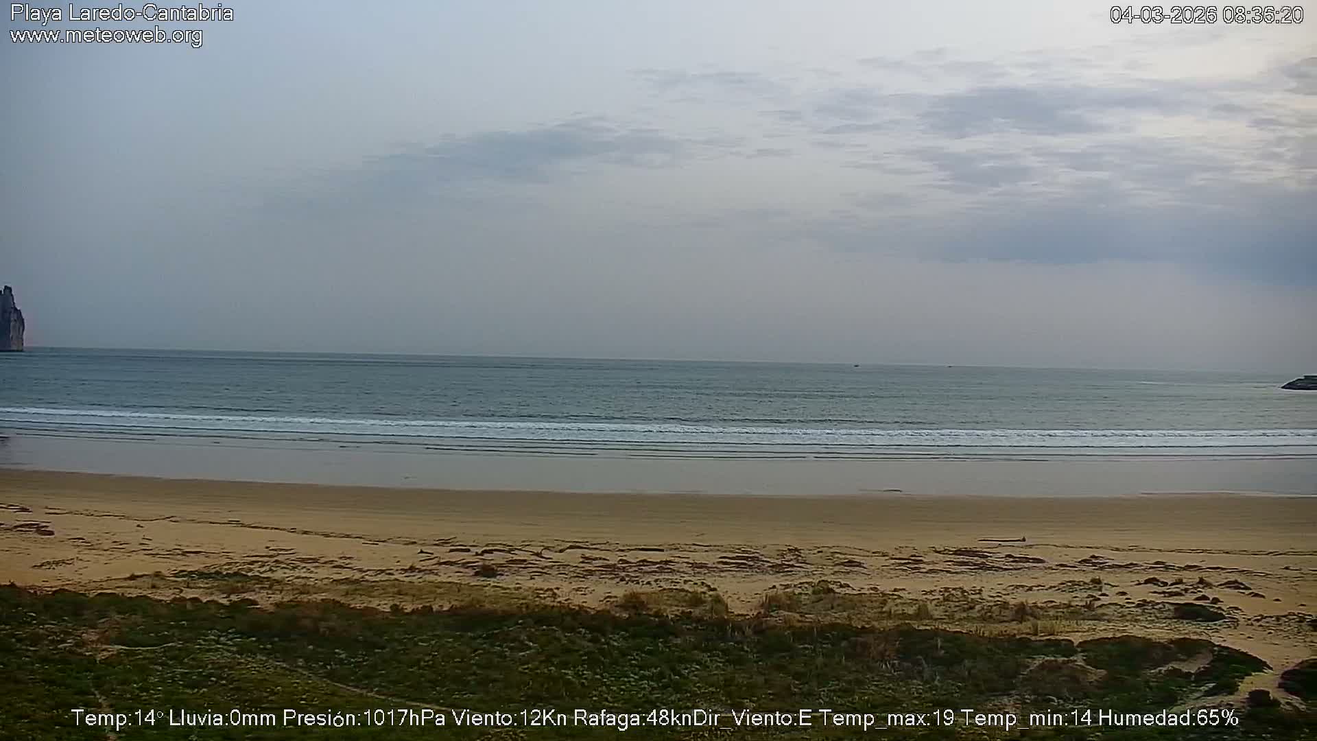Playa de Laredo Beach Live Cam - Costa Oriental, Cantabria, Spain