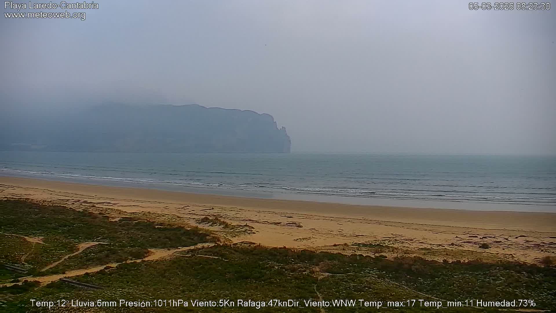 Playa de Laredo Beach Live Cam - Costa Oriental, Cantabria, Spain